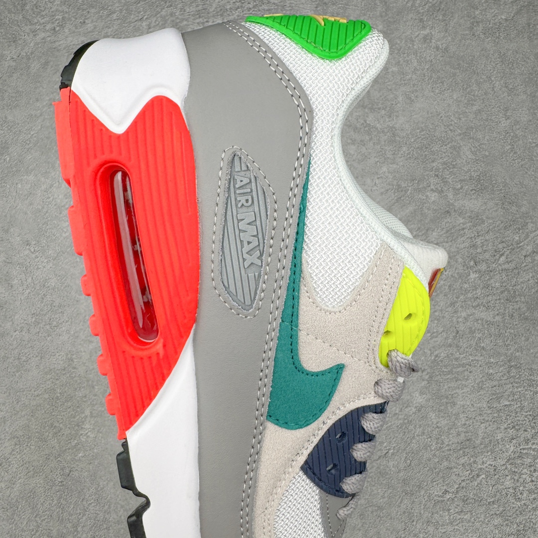 图片[6]-＃MX版 NK Air MAX 90 气垫复古减震跑步鞋 DA5562-001 经典重温 独家陆续补货 外单专供大厂出品 品质稳定 一百余色 终端操作 Air Max 90于1990年推出 来自Air Max系列 在Air Max 1的基础上改进而得 增加了气垫面积 外型上也更为流线 最特別的就是加入了菱纹塑胶嵌板 为Air Max 90增添了许多潮流气息 皮革鞋面 造就出色耐穿性和支撑力 Max Air缓震配置搭配泡棉中底 令Air Max 90轻盈而舒适 华夫格橡胶外底 铸就Air Max 90非凡的抓地力 而Air Max 90不仅是一双跑鞋 它成功跨越了时间的演进 成为了球鞋文化与潮流圈中最熟为人知的鞋款之一 尺码：36 36.5 37.5 38 38.5 39 40 40.5 41 42 42.5 43 44 44.5 45-选品中心