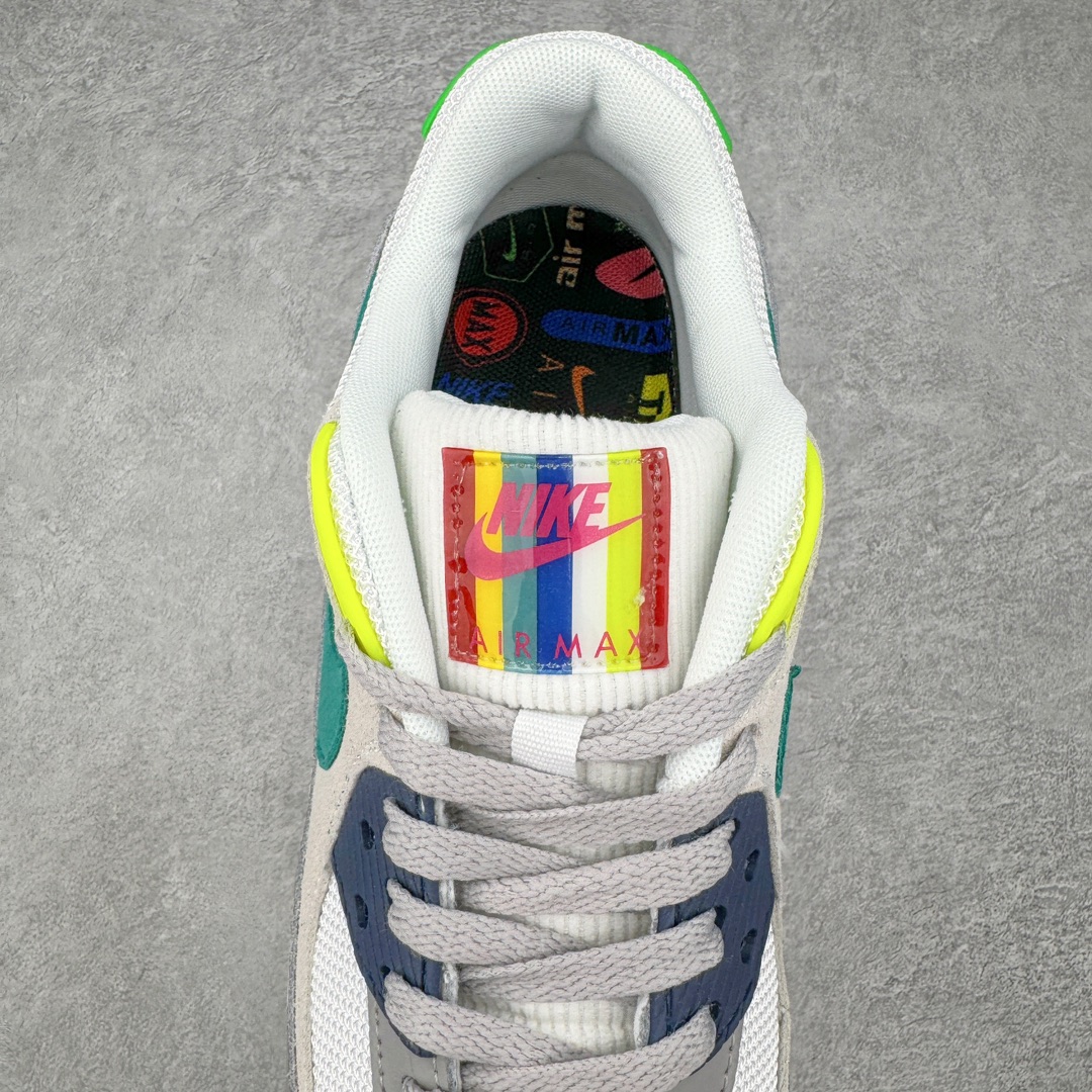 图片[5]-＃MX版 NK Air MAX 90 气垫复古减震跑步鞋 DA5562-001 经典重温 独家陆续补货 外单专供大厂出品 品质稳定 一百余色 终端操作 Air Max 90于1990年推出 来自Air Max系列 在Air Max 1的基础上改进而得 增加了气垫面积 外型上也更为流线 最特別的就是加入了菱纹塑胶嵌板 为Air Max 90增添了许多潮流气息 皮革鞋面 造就出色耐穿性和支撑力 Max Air缓震配置搭配泡棉中底 令Air Max 90轻盈而舒适 华夫格橡胶外底 铸就Air Max 90非凡的抓地力 而Air Max 90不仅是一双跑鞋 它成功跨越了时间的演进 成为了球鞋文化与潮流圈中最熟为人知的鞋款之一 尺码：36 36.5 37.5 38 38.5 39 40 40.5 41 42 42.5 43 44 44.5 45-选品中心