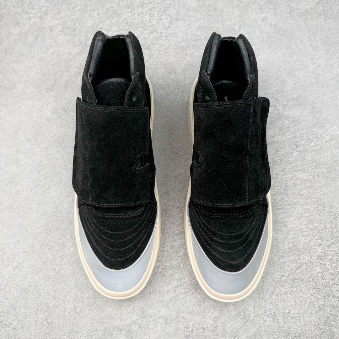 图片[2]-敬畏上帝/Fear of God FOG 101 High Top Sneaker 高帮板鞋 夜蓝浅灰米白色 欧美范儿必备 洛杉矶街头奢牌 平底低帮增高系带百搭休闲运动板鞋 附赠精致鞋带与配防尘袋配件 采用翻毛皮与牛剖革鞋面材质 外置耐磨橡胶大底 尺码：39 40 41 42 43 44 45-选品中心