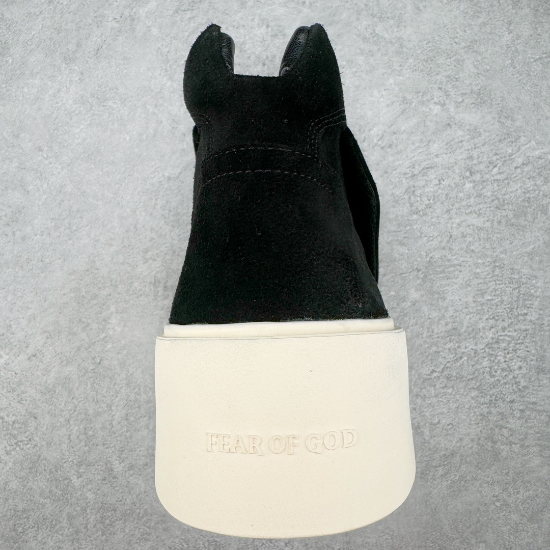 图片[8]-敬畏上帝/Fear of God FOG 101 High Top Sneaker 高帮板鞋 夜蓝浅灰米白色 欧美范儿必备 洛杉矶街头奢牌 平底低帮增高系带百搭休闲运动板鞋 附赠精致鞋带与配防尘袋配件 采用翻毛皮与牛剖革鞋面材质 外置耐磨橡胶大底 尺码：39 40 41 42 43 44 45-选品中心