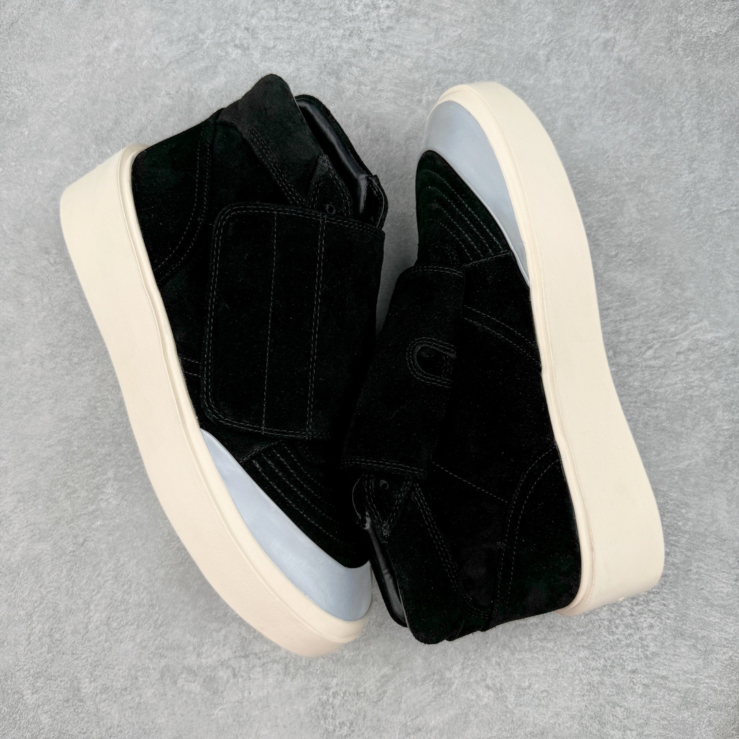 图片[3]-敬畏上帝/Fear of God FOG 101 High Top Sneaker 高帮板鞋 夜蓝浅灰米白色 欧美范儿必备 洛杉矶街头奢牌 平底低帮增高系带百搭休闲运动板鞋 附赠精致鞋带与配防尘袋配件 采用翻毛皮与牛剖革鞋面材质 外置耐磨橡胶大底 尺码：39 40 41 42 43 44 45-选品中心