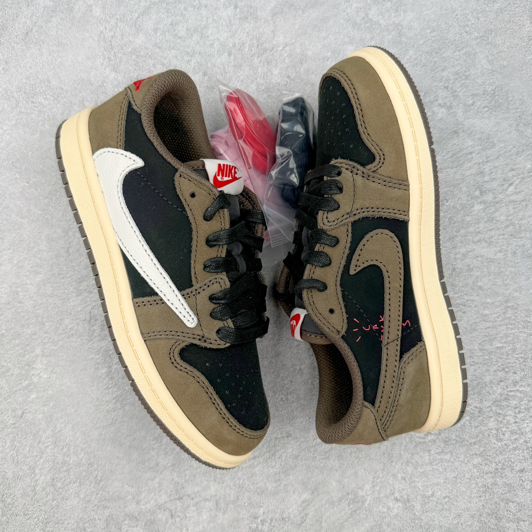 图片[3]-💰240 ＃SZ纯原 Travis Scott x Air Jordan AJ1 Low OG SP TS联名深棕倒钩低帮中童童鞋 CQ4277-001 重新定义童鞋市场 市场第一款原装童鞋 上脚必是全班最靓的仔 原纸板数据开发 原厂配置 市面唯一原装批次区别市面 原厂大底磨具真实半码 同步原厂十三个尺码段 原厂Prime Asia贝利进口皮料加持 原盒原配 原厂拉帮工艺 针距密度一致 后跟弧度收口自然不对折 极致一眼正品既视感 进口电脑针车工艺 鞋面清洁度最高QC检验标准 控制溢胶 广东原厂电绣工艺 鞋标鞋盒 防尘纸 均采购来自原厂 尺码：27.5 28 28.5 29.5 30 31 31.5 32 33 33.5 34 35 36 编码：by3936010-运动鞋