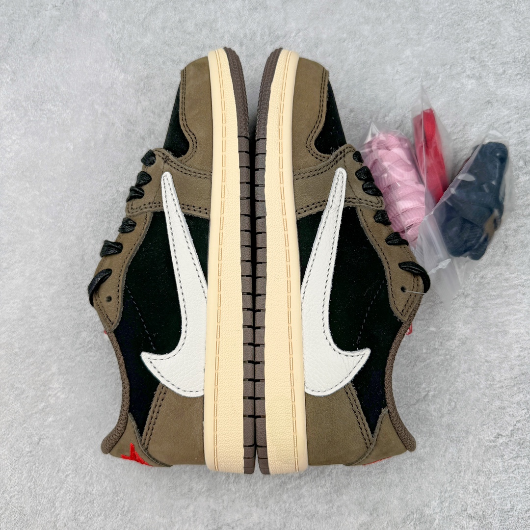 图片[4]-💰240 ＃SZ纯原 Travis Scott x Air Jordan AJ1 Low OG SP TS联名深棕倒钩低帮中童童鞋 CQ4277-001 重新定义童鞋市场 市场第一款原装童鞋 上脚必是全班最靓的仔 原纸板数据开发 原厂配置 市面唯一原装批次区别市面 原厂大底磨具真实半码 同步原厂十三个尺码段 原厂Prime Asia贝利进口皮料加持 原盒原配 原厂拉帮工艺 针距密度一致 后跟弧度收口自然不对折 极致一眼正品既视感 进口电脑针车工艺 鞋面清洁度最高QC检验标准 控制溢胶 广东原厂电绣工艺 鞋标鞋盒 防尘纸 均采购来自原厂 尺码：27.5 28 28.5 29.5 30 31 31.5 32 33 33.5 34 35 36 编码：by3936010-运动鞋