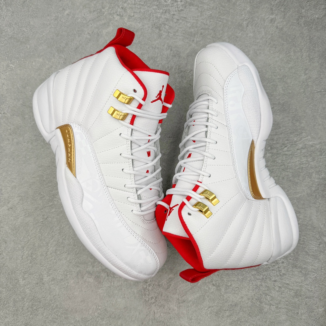 图片[3]-零售💰320 ＃JH外贸版 Air Jordan AJ12 Retro FIBA 篮球世界杯 白金 130690-107 原楦原纸板开发 原汁原味12代鞋型 进口头层皮料 用料绝不含糊 原盒原配 平台外单特供 极限压缩成本 最直接的单价 独家供应开发至49码 SIZE：40 40.5 41 42 42.5 43 44 44.5 45 45.5 46 47.5 48 49 编码：Xby3936020-运动鞋