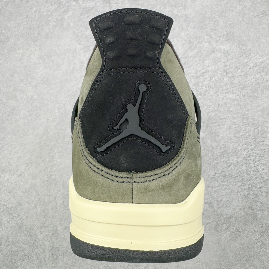 图片[8]-💰590 ＃GX UNDEFEATED x Air Jordan AJ4 Retro 不败联名 军绿 JBM351 M1 该鞋款鞋身使用了大面积绿色为主色设计 并且它的特点为：可拆卸的魔术贴鞋舌板块、 鞋舌内替换原有AIR JORDAN 4字样变成UNDEFEATED白色黑底字样、拆卸魔术贴后为白字灰底JORDAN RARE AIR字样、鞋后跟TPU内为UNDEFEATED字样、鞋盒为特殊的拉链包装袋、以及带有黑色和橙色两幅鞋带 橙色的鞋舌Jumpman Logo和内衬 让整个鞋面有了点睛之笔于其中 圈内最强四代 耗时半年巨作 全套原纸板楦头开发 原厂特供皮料加持 确保原汁原味 完美呈现四代版型 一比一鞋头弧度高度鞋身弧度 数据细节工艺流程均保持原鞋一致 原厂TPU网格鞋带扣 正确内里网布 菱角分明不变形无多余毛边 柔软性质感一致于原鞋 市场唯一原厂鞋扣模具 背面可见隐藏注塑口 原厂织唛标 原厂飞人电绣工艺 尾指中部跳三针 独家绑鞋带手法 印刷中底布 四线拉帮 米色美纹纸贴合固定 进口港宝加持 后跟自然饱满 全鞋荧光划线卡点 追求极致完美 每一双都是工艺品 多重QC质检 超越公司货的品控标准 实实在在的免检产品 尺码：40 40.5 41 42 42.5 43 44 44.5 45 45.5 46 47.5 48.5 49.5 50.5 编码：by6936050-运动鞋