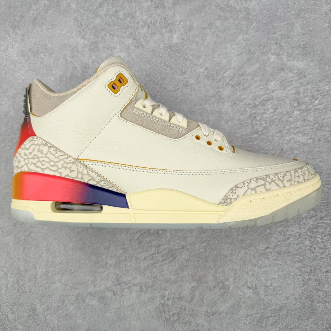 ＃PK纯原 J Balvin x Air Jordan AJ3 联名白蓝红 彩虹渐变 FN0344-901 目前市场最推荐的产品 市场唯一正确批次 操刀耗时半年巨作 超合理的单价 拒绝高利润 全套原纸板楦头开发 原厂大底磨具加持立体防滑纹理 原装可视Air Sole气垫 原汁原味最完美的三代版型 唯一正确鞋头趴度弧度高度鞋身腰线 原厂TPU彩虹扎染后跟饰片 正确内里反口里网布 皮料菱角分明不变形无多余毛边 广东原厂zp同批次手工大底描漆拉丝 市场唯一原厂鞋扣模具 原厂织唛标 原厂飞人电绣工艺 尾指中部跳三针 独家绑鞋带手法 印刷中底布 四线拉帮 米色美纹纸贴合固定 进口港宝加持 后跟自然饱满 全鞋荧光划线卡点 追求极致完美 每一双都是工艺品 多重QC质检 超越公司货的品控标准 实实在在的免检产品 尺码：40 40.5 41 42 42.5 43 44 44.5 45 46 47.5 48.5-选品中心