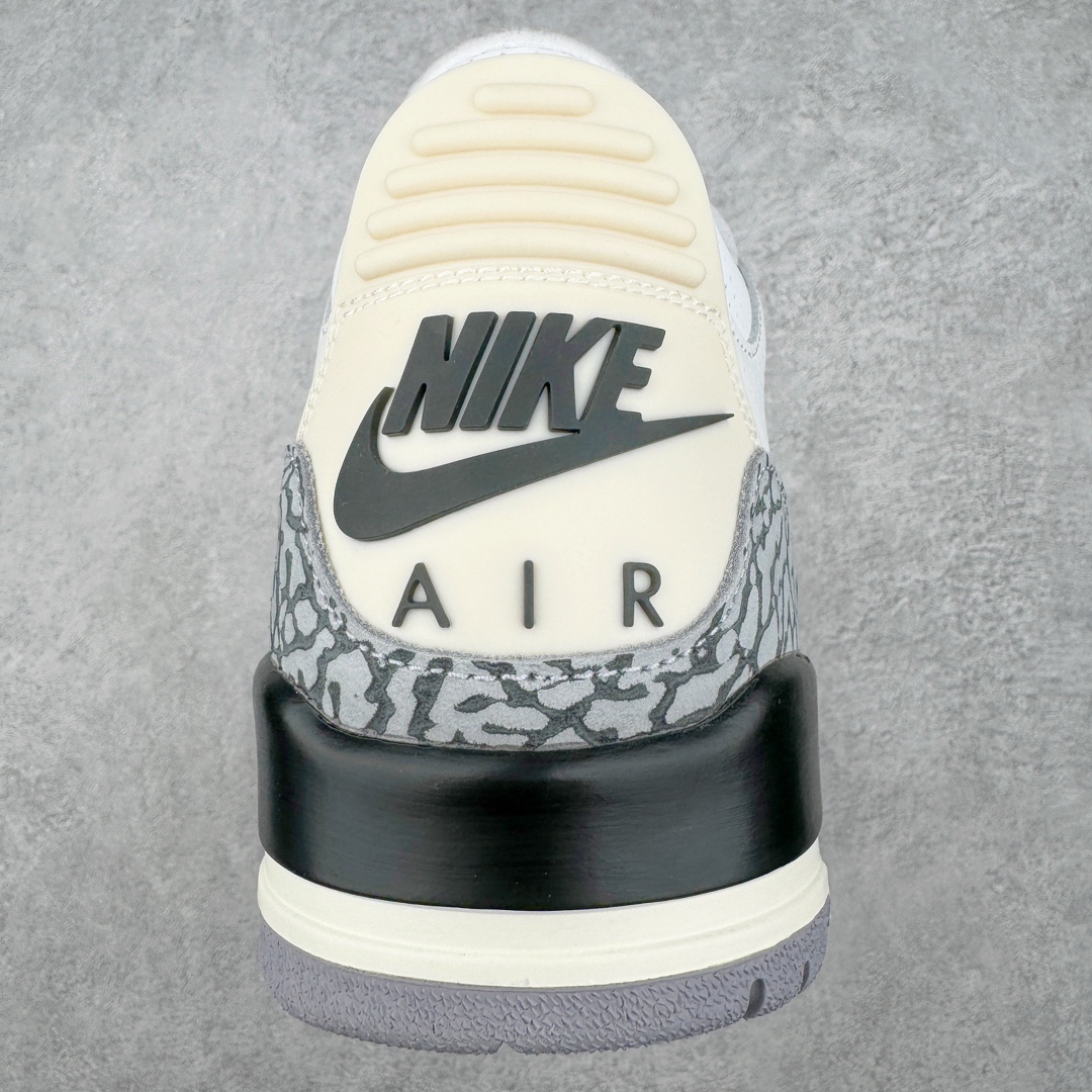 图片[8]-＃PK纯原 Air Jordan AJ3 Retro 做旧白水泥 DN3707-100 目前市场最推荐的产品 市场唯一正确批次 操刀耗时半年巨作 超合理的单价 拒绝高利润 全套原纸板楦头开发 原厂大底磨具加持立体防滑纹理 原装可视Air Sole气垫 原汁原味最完美的三代版型 唯一正确鞋头趴度弧度高度鞋身腰线 原厂TPU彩虹扎染后跟饰片 正确内里反口里网布 皮料菱角分明不变形无多余毛边 广东原厂zp同批次手工大底描漆拉丝 市场唯一原厂鞋扣模具 原厂织唛标 原厂飞人电绣工艺 尾指中部跳三针 独家绑鞋带手法 印刷中底布 四线拉帮 米色美纹纸贴合固定 进口港宝加持 后跟自然饱满 全鞋荧光划线卡点 追求极致完美 每一双都是工艺品 多重QC质检 超越公司货的品控标准 实实在在的免检产品 尺码：40 40.5 41 42 42.5 43 44 44.5 45 46 47.5 48.5-选品中心