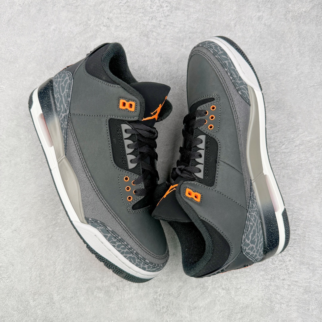 图片[3]-零售💰260 ＃KZ神版福利回馈‼Air Jordan AJ3 Retro 恐惧 CT8532-080 独家外贸特供尺码含45.5 48.5 国内外口碑最好最推荐的产品 市场中端王者 亲自操刀耗时半年巨作 全套原纸板楦头开发 原厂大底磨具加持立体防滑纹理 原装可视Air Sole气垫 原汁原味最完美的三代版型 唯一正确鞋头趴度弧度高度鞋身腰线 此版本只针对中端市场 皮料材质有所更替 其他数据细节工艺流程均保持一致 绝不口嗨 细节品控鞋型随意秒杀市面3XX 4XX 原厂TPU后跟饰片 正确内里反口里网布 皮料菱角分明不变形无多余毛边 正确手工大底描漆拉丝 市场唯一原厂鞋扣模具 原厂织唛标 原厂飞人电绣工艺 尾指中部跳三针 独家绑鞋带手法 印刷中底布 四线拉帮 米色美纹纸贴合固定 进口港宝加持 后跟自然饱满 全鞋荧光划线卡点 追求极致完美 每一双都是工艺品 多重QC质检 超越公司货的品控标准 实实在在的免检产品 尺码：40 40.5 41 42 42.5 43 44 44.5 45 45.5 46 47.5 48.5 编码：by2936060-运动鞋