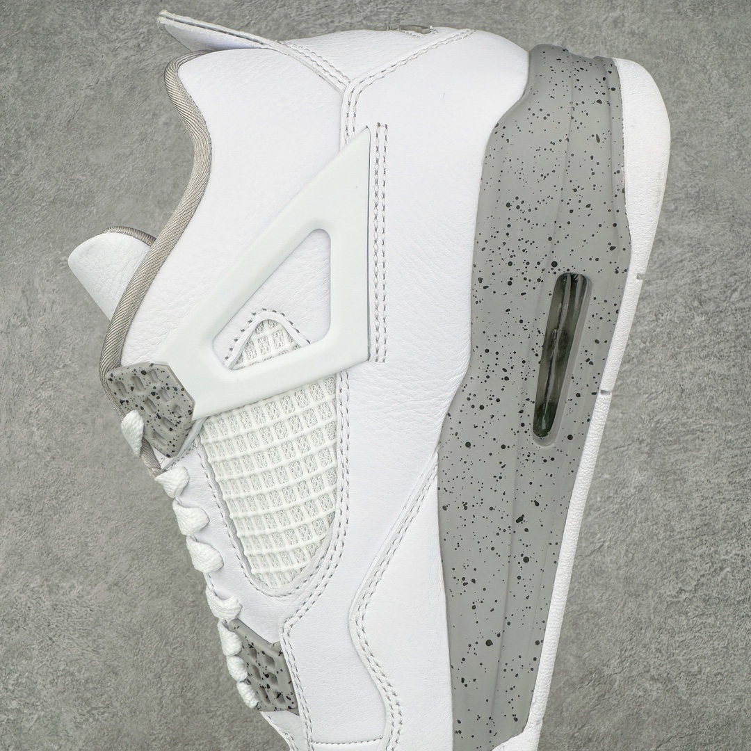 图片[7]-零售💰390 ＃PK4.0 Air Jordan AJ4 Retro SE \”White Oreo\”白灰奥利奥 货号：CT8527-100 原鞋开发原楦原纸板同源开发 完美呈现乔4的版型 内侧正确双色网格 还原细节 原厂皮料 正确气垫颜色 正确网格工艺 正确拉帮工艺 全鞋原装材料制作 原档案原模具打造 支持全方位与正品对比 尺码：40 40.5 41 42 42.5 43 44 44.5 45 46 47.5 48.5 编码：by3936090-运动鞋