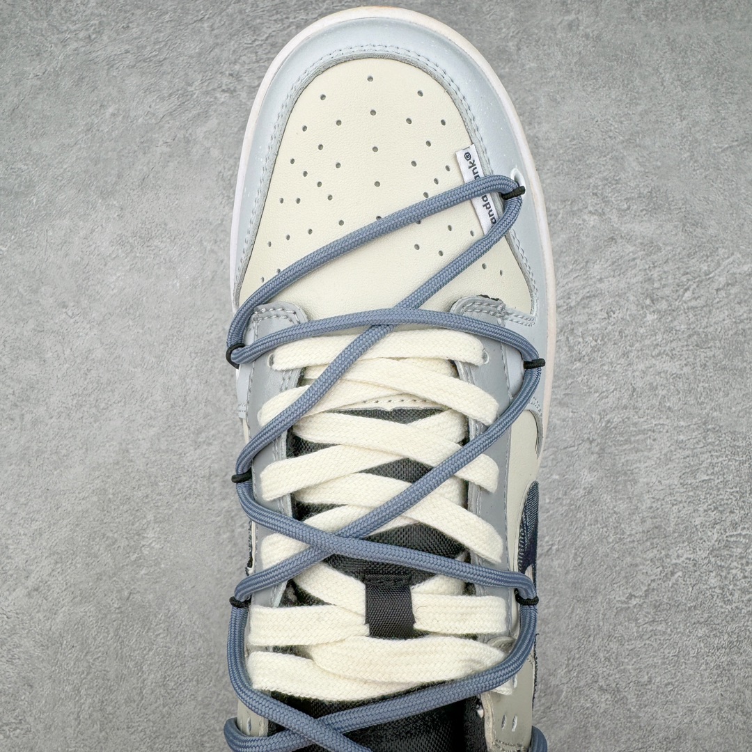 图片[4]-NK Dunk Low Retro 解构定制配色 以拆线为创作灵感 结合OW拆解鞋带的风格 以DUNK进行设计 并加入了解构风独特的元素 同时给鞋子做了旧vibe风的效果 让整体效果更加潮流 尺码：36 36.5 37.5 38 38.5 39 40 40.5 41 42 42.5 43 44 44.5 45 46 47.5-选品中心