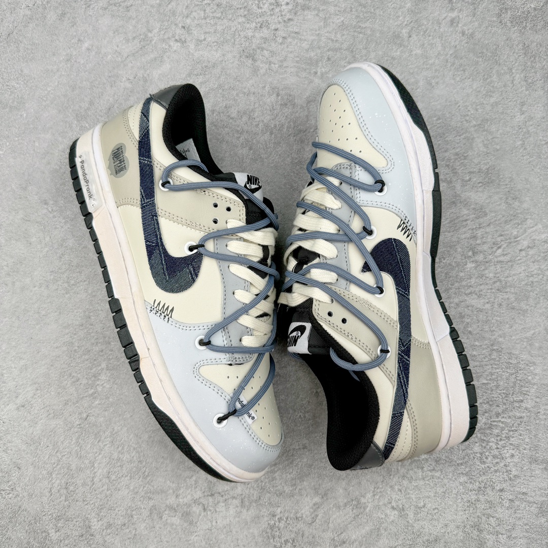 图片[3]-NK Dunk Low Retro 解构定制配色 以拆线为创作灵感 结合OW拆解鞋带的风格 以DUNK进行设计 并加入了解构风独特的元素 同时给鞋子做了旧vibe风的效果 让整体效果更加潮流 尺码：36 36.5 37.5 38 38.5 39 40 40.5 41 42 42.5 43 44 44.5 45 46 47.5-选品中心