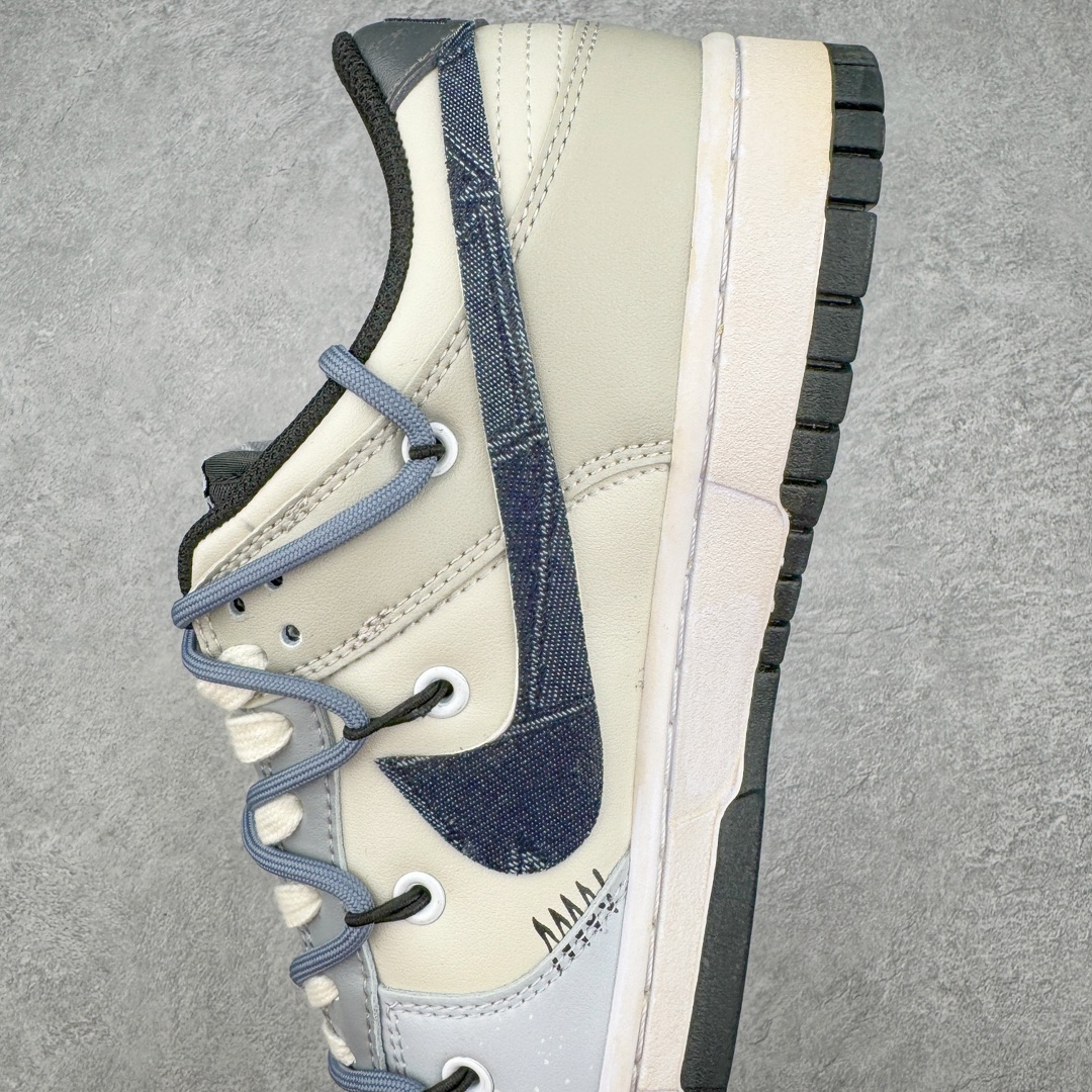 图片[5]-NK Dunk Low Retro 解构定制配色 以拆线为创作灵感 结合OW拆解鞋带的风格 以DUNK进行设计 并加入了解构风独特的元素 同时给鞋子做了旧vibe风的效果 让整体效果更加潮流 尺码：36 36.5 37.5 38 38.5 39 40 40.5 41 42 42.5 43 44 44.5 45 46 47.5-选品中心