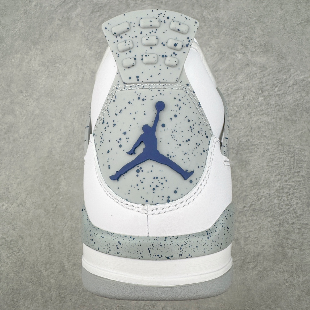 图片[8]-零售💰390 ＃PK纯原 Air Jordan AJ4 Retro 午夜蓝 DH6927-140 耗时半年巨作 全套原纸板楦头开发 原厂特供皮料加持 确保原汁原味 完美呈现四代版型 一比一鞋头弧度高度鞋身弧度 数据细节工艺流程均保持原鞋一致 原厂TPU网格鞋带扣 正确内里网布 菱角分明不变形无多余毛边 柔软性质感一致于原鞋 原厂织唛标 原厂飞人电绣工艺 尾指中部跳三针 独家绑鞋带手法 印刷中底布 四线拉帮 米色美纹纸贴合固定 进口港宝加持 后跟自然饱满 全鞋荧光划线卡点 追求极致完美 每一双都是工艺品 多重QC质检 超越公司货的品控标准 实实在在的免检产品 尺码：40 40.5 41 42 42.5 43 44 44.5 45 46 47.5 编码：by3936090-运动鞋