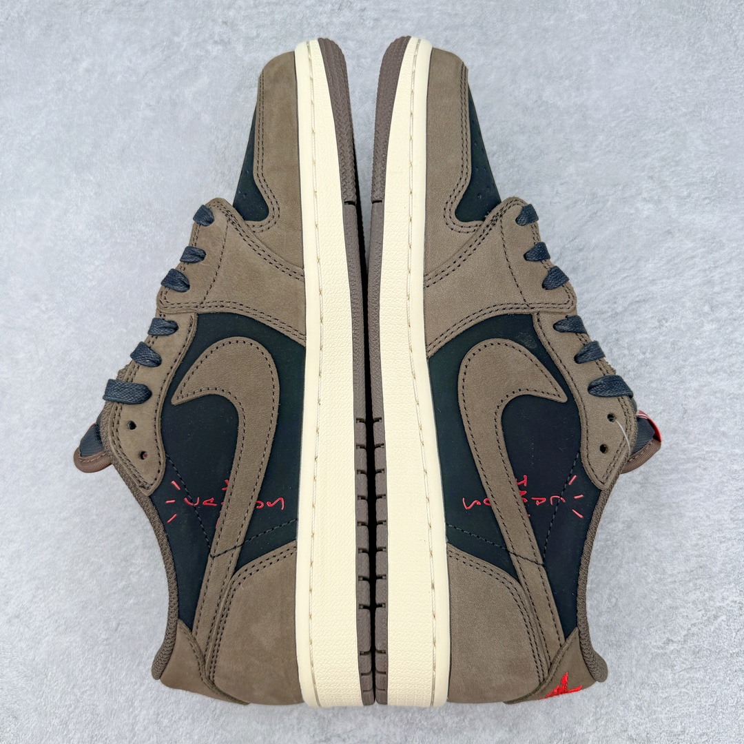 图片[5]-零售💰400 ＃PK纯原 Travis Scott x Air Jordan AJ1 Low OG SP TS联名倒钩1.0低帮 深棕 CQ4277-001 圈内最强倒钩系列 高端零售特供批次 产品品控稳定性领先行业 各方面均可对飙L版 良心定价不杀猪 SZ原厂全套原楦原纸板冲刀磨具开发 原厂皮料加持 原厂港宝加持定型后跟R度完美 同源原厂电绣 鬼脸飞翼针数密度立体效果一致 百分百一致原鞋 原厂拉帮工艺 针距密度一致 后跟弧度收口自然不对折 极致一眼正品既视感 进口玻璃冲刀皮料裁剪零毛边 全鞋电脑针车工艺 品控清洁度最高QC检验标准 免检产品 原厂订购鞋盒、鞋标、防尘纸、鞋撑、鞋带 追求极致的原厂味道 SIZE：36 36.5 37.5 38 38.5 39 40 40.5 41 42 42.5 43 44 44.5 45 46 47.5 编码：by4936000-运动鞋