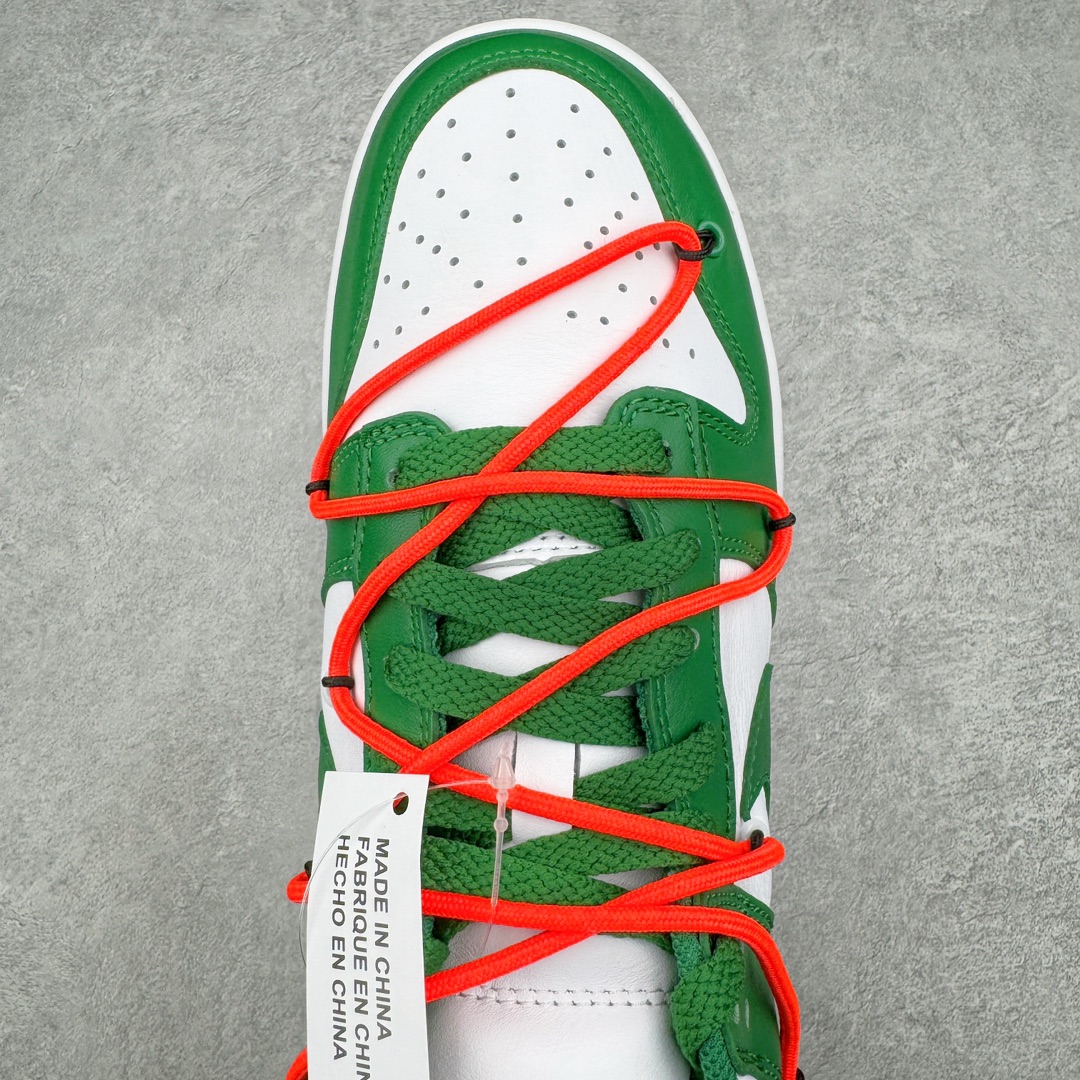 图片[4]-零售💰440 ＃PK纯原 Off-White™ x NK Dunk Low OW联名绿色 CT0856-100 Pnme Asia贝利原厂皮料加持 全套原楦原模倾力打造完美版型 独家原厂航空铝磨具打磨大底 鞋头坡度75° 极致还原 无解鞋型 原盒原装配套 圈内天花板工艺 原厂冲刀 超高清洁度 全鞋零毛边皮料切割 采用原厂百宏鞋带以及原厂百宏织唛舌标 鞋带孔收紧绳长度 足以区分市面口嗨版本 原厂油墨 色泽亮度 高频效果一致 原厂拉帮工艺 针距密度一致 一针一线自然拉伸不弯曲 青岛定制原装标几率过验 SIZE：36 36.5 37.5 38 38.5 39 40 40.5 41 42 42.5 43 44 44.5 45 46 47.5 编码：by4936040-运动鞋