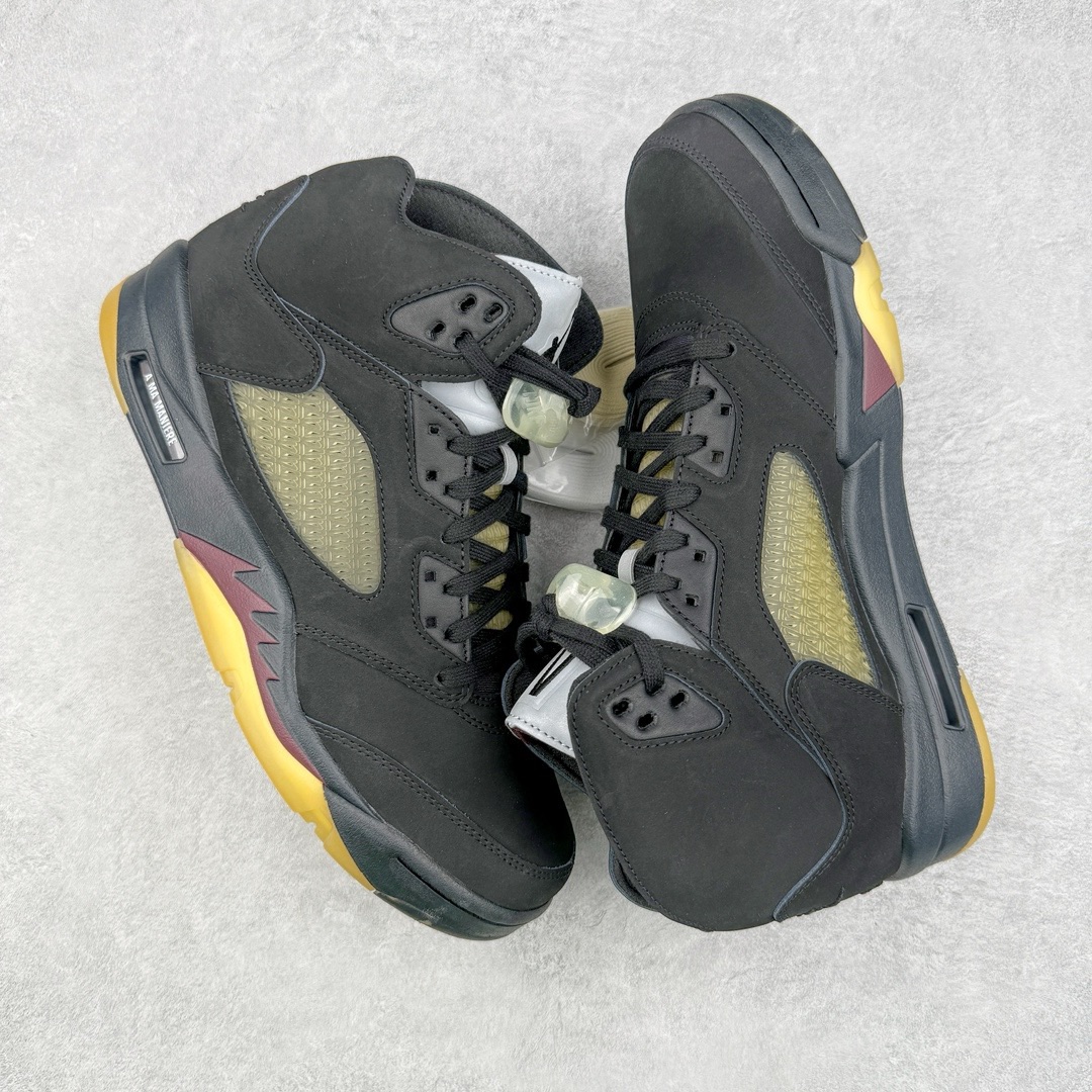 图片[3]-零售💰490 ＃PK纯原 A Ma Maniére x Air Jordan AJ5 Retro AMM联名黑色 货号: FD1330-001 SZ原厂全套原楦原纸板磨具开发 原厂皮料加持 原厂港宝加持定型后跟R度完美 同源原厂电绣 飞人针数密度立体效果一致 原厂拉帮手法 原厂配置纸衬高频鞋盒 原厂指令配双鞋带 原厂TPU网格鞋带扣 超高鞋面清洁度 最高QC检验标准 控制溢胶瑕疵 到手可放心比对发售原鞋 上脚百分百充正驾驭 Size：40 40.5 41 42 42.5 43 44 44.5 45 46 47.5 编码：by4936090-运动鞋