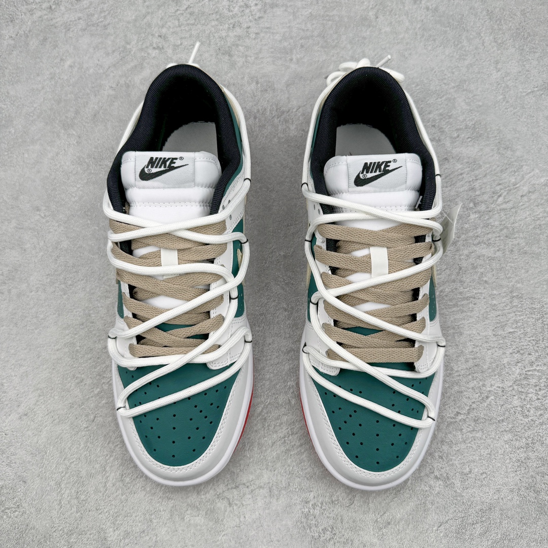 图片[2]-＃YC纯原福利 NK Dunk Low 向限探索 绿白棕 FD9762-061 定制系列天花板 无原鞋不开发 全系列得物原鞋一比一校对开发 配色持续更新中 终端对接 优势输出 全套原厂楦头原纸板数据档案倾力打造 原汁原味莞产 极致还原 圈内最强针车工艺 高端零售指定版 广东原厂配套原盒原标 鞋盒分三个尺码段 原厂冲刀 超高清洁度 全鞋零毛边皮料切割 采用原厂百宏鞋带以及原厂百宏织唛舌标 内标可供原厂几率过验 进口原装条纹中底布 四线拉帮白色点胶 原厂拉帮手法遵循公司 原厂电绣 极致还原 尺码：35.5 36 36.5 37.5 38 38.5 39 40 40.5 41 42 42.5 43 44 44.5 45 46-选品中心