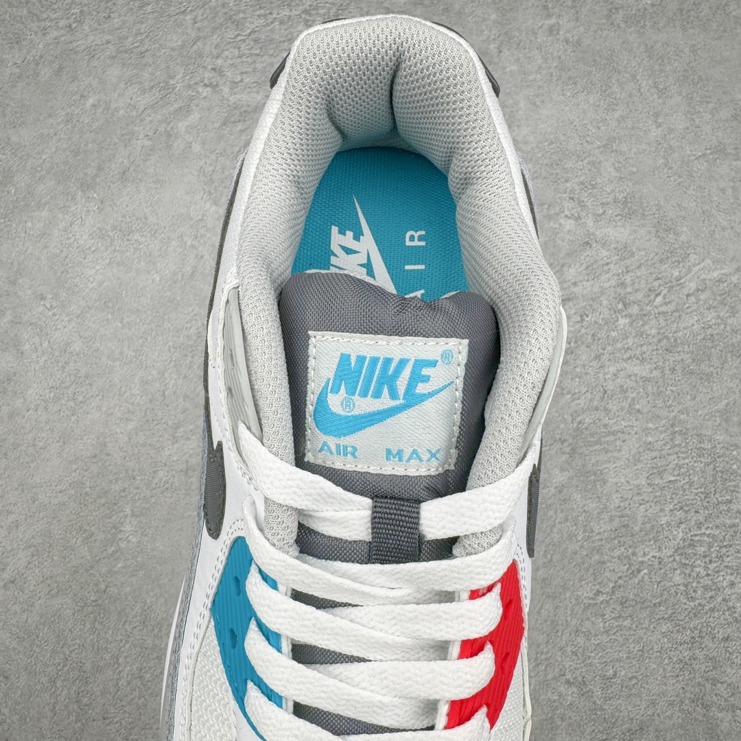 图片[5]-＃MX版 NK Air MAX 90 气垫复古减震跑步鞋 CV8839-100 经典重温 独家陆续补货 外单专供大厂出品 品质稳定 一百余色 终端操作 Air Max 90于1990年推出 来自Air Max系列 在Air Max 1的基础上改进而得 增加了气垫面积 外型上也更为流线 最特別的就是加入了菱纹塑胶嵌板 为Air Max 90增添了许多潮流气息 皮革鞋面 造就出色耐穿性和支撑力 Max Air缓震配置搭配泡棉中底 令Air Max 90轻盈而舒适 华夫格橡胶外底 铸就Air Max 90非凡的抓地力 而Air Max 90不仅是一双跑鞋 它成功跨越了时间的演进 成为了球鞋文化与潮流圈中最熟为人知的鞋款之一 尺码：36 36.5 37.5 38 38.5 39 40 40.5 41 42 42.5 43 44 44.5 45-选品中心