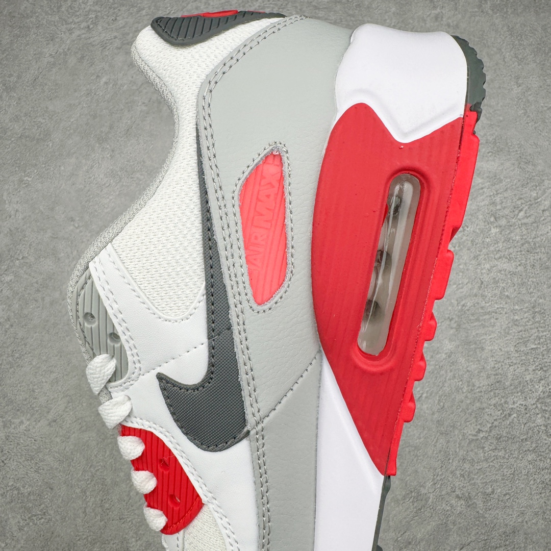 图片[7]-＃MX版 NK Air MAX 90 气垫复古减震跑步鞋 CV8839-100 经典重温 独家陆续补货 外单专供大厂出品 品质稳定 一百余色 终端操作 Air Max 90于1990年推出 来自Air Max系列 在Air Max 1的基础上改进而得 增加了气垫面积 外型上也更为流线 最特別的就是加入了菱纹塑胶嵌板 为Air Max 90增添了许多潮流气息 皮革鞋面 造就出色耐穿性和支撑力 Max Air缓震配置搭配泡棉中底 令Air Max 90轻盈而舒适 华夫格橡胶外底 铸就Air Max 90非凡的抓地力 而Air Max 90不仅是一双跑鞋 它成功跨越了时间的演进 成为了球鞋文化与潮流圈中最熟为人知的鞋款之一 尺码：36 36.5 37.5 38 38.5 39 40 40.5 41 42 42.5 43 44 44.5 45-选品中心