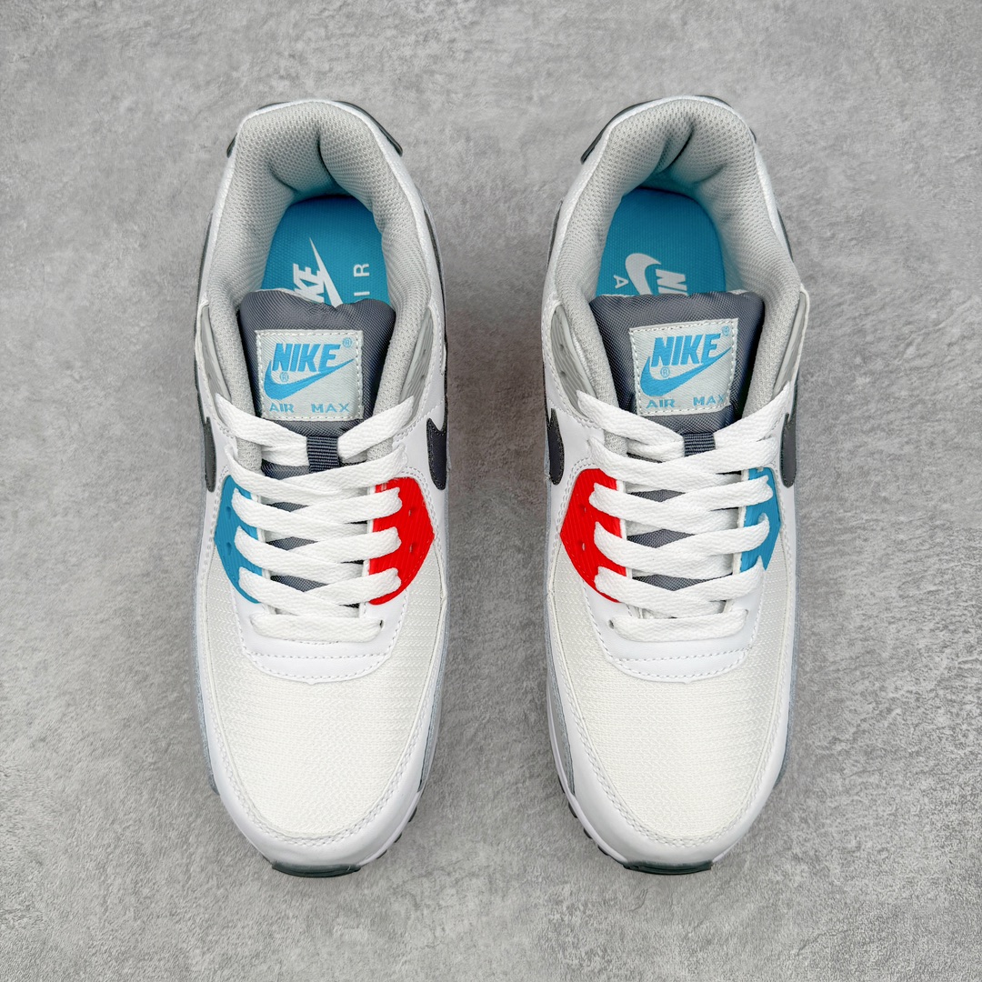 图片[2]-＃MX版 NK Air MAX 90 气垫复古减震跑步鞋 CV8839-100 经典重温 独家陆续补货 外单专供大厂出品 品质稳定 一百余色 终端操作 Air Max 90于1990年推出 来自Air Max系列 在Air Max 1的基础上改进而得 增加了气垫面积 外型上也更为流线 最特別的就是加入了菱纹塑胶嵌板 为Air Max 90增添了许多潮流气息 皮革鞋面 造就出色耐穿性和支撑力 Max Air缓震配置搭配泡棉中底 令Air Max 90轻盈而舒适 华夫格橡胶外底 铸就Air Max 90非凡的抓地力 而Air Max 90不仅是一双跑鞋 它成功跨越了时间的演进 成为了球鞋文化与潮流圈中最熟为人知的鞋款之一 尺码：36 36.5 37.5 38 38.5 39 40 40.5 41 42 42.5 43 44 44.5 45-选品中心