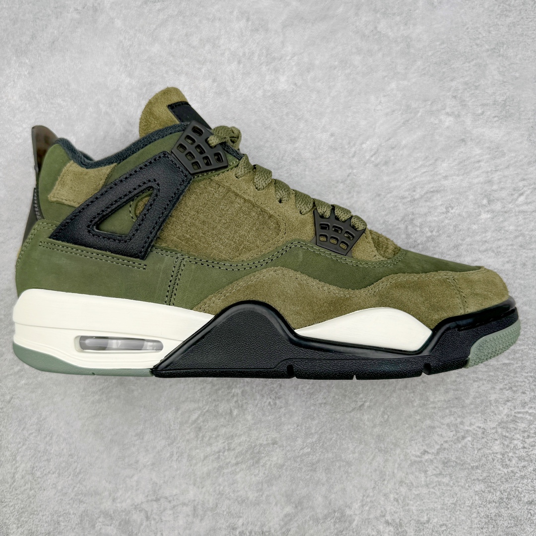 💰460 ＃GX Air Jordan AJ4 Retro \”Olive Canvas\” 军绿色 FB9927-200 圈内最强四代 独家外贸特供尺码含 45.5 49.5 50.5 耗时半年巨 全套原纸板楦头开发 原厂特供皮料加持 确保原汁原味 完美呈现四代版型 一比一鞋头弧度高度鞋身弧度 数据细节工艺流程均保持原鞋一致 原厂TPU网格鞋带扣 正确内里网布 菱角分明不变形无多余毛边 柔软性质感一致于原鞋 市场唯一原厂鞋扣模具 背面可见隐藏注塑口 原厂织唛标 原厂飞人电绣工艺 尾指中部跳三针 独家绑鞋带手法 印刷中底布 四线拉帮 米色美纹纸贴合固定 进口港宝加持 后跟自然饱满 全鞋荧光划线卡点 追求极致完美 每一双都是工艺品 多重QC质检 超越公司货的品控标准 实实在在的免检产品 尺码：40 40.5 41 42 42.5 43 44 44.5 45 45.5 46 47.5 48.5 49.5 50.5 编码：by5936030-运动鞋