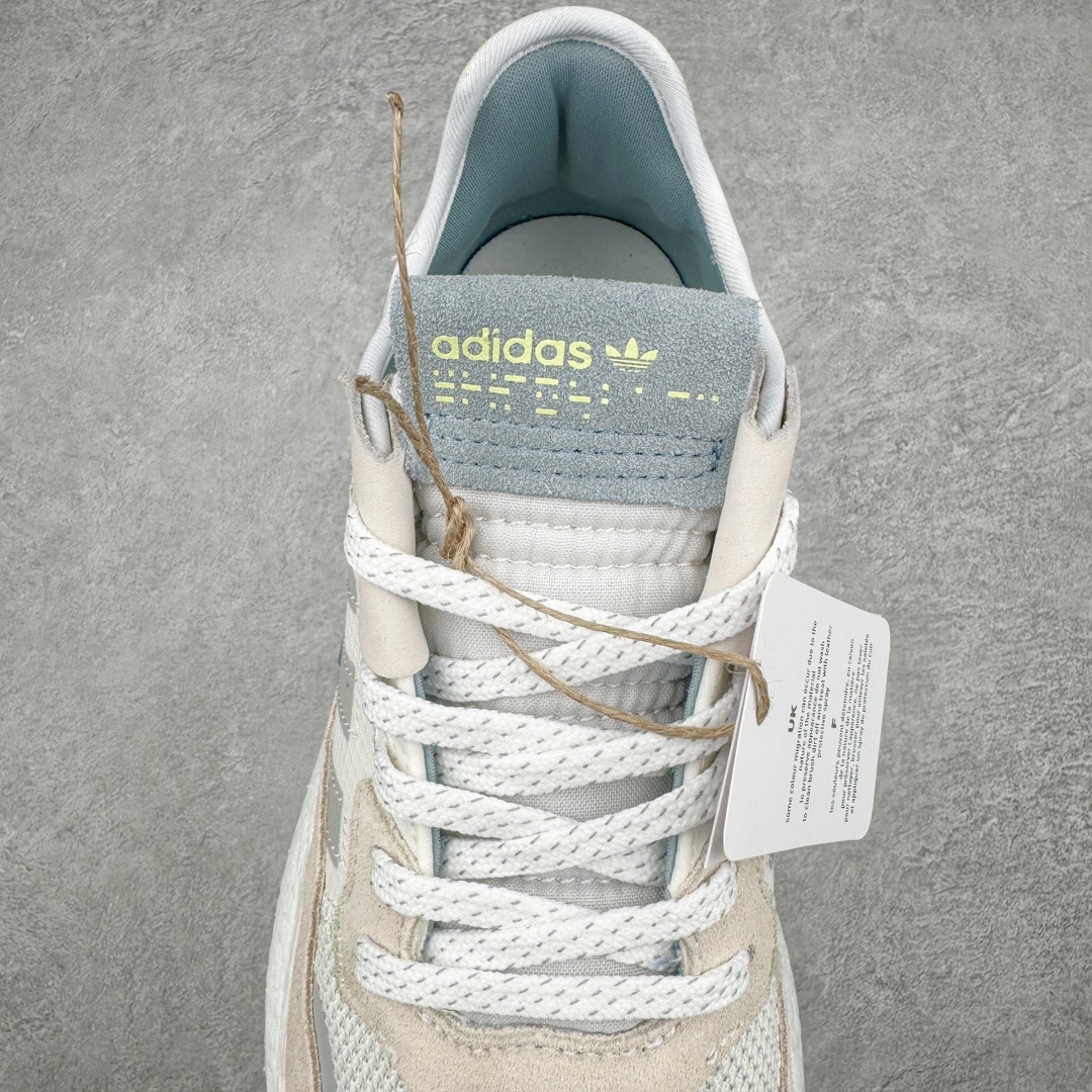 图片[5]-＃纯原福利 AD originals Nite Jogger Pride 夜行者减震耐磨低帮反光复古休闲百搭运动跑鞋 原厂材料 原厂大底 原装工艺 原鞋一致 记忆海绵 鞋眼使用原鞋一致电绣加针车工艺 后跟全部一致采用原鞋工艺 四针六线进口机 区别市面三针五线 头层皮打造 原厂流水标 3D喷漆 瞄漆 私家独模 网布搭配麂皮拼接打造鞋面 极具复古风格鞋头及鞋跟点缀3M反光设计 极为亮眼中底采用全掌Boost科技 厚度相当可观 脚感极佳 尺码：36 36⅔ 37⅓ 38 38⅔ 39⅓ 40 40⅔ 41⅓ 42 42⅔ 43⅓ 44 45-选品中心