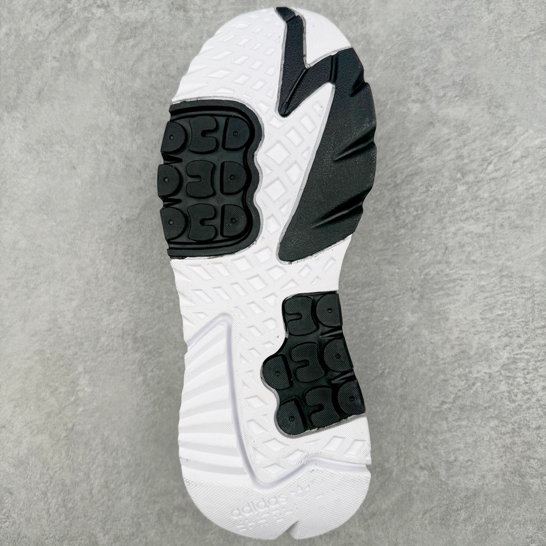 图片[9]-＃纯原福利 AD originals Nite Jogger Pride 夜行者减震耐磨低帮反光复古休闲百搭运动跑鞋 原厂材料 原厂大底 原装工艺 原鞋一致 记忆海绵 鞋眼使用原鞋一致电绣加针车工艺 后跟全部一致采用原鞋工艺 四针六线进口机 区别市面三针五线 头层皮打造 原厂流水标 3D喷漆 瞄漆 私家独模 网布搭配麂皮拼接打造鞋面 极具复古风格鞋头及鞋跟点缀3M反光设计 极为亮眼中底采用全掌Boost科技 厚度相当可观 脚感极佳 尺码：36 36⅔ 37⅓ 38 38⅔ 39⅓ 40 40⅔ 41⅓ 42 42⅔ 43⅓ 44 45-选品中心