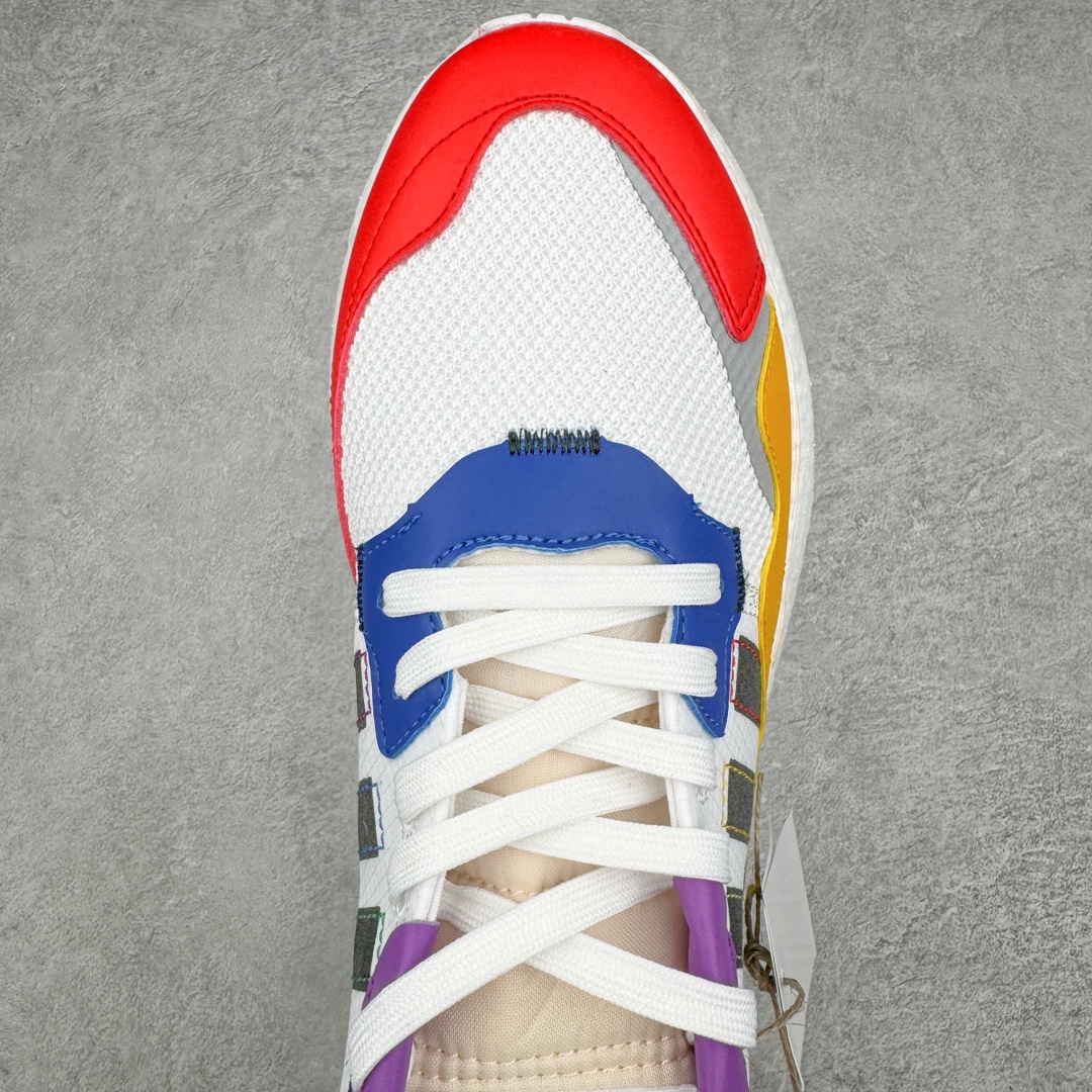 图片[4]-＃纯原福利 AD originals Nite Jogger Pride 夜行者减震耐磨低帮反光复古休闲百搭运动跑鞋 原厂材料 原厂大底 原装工艺 原鞋一致 记忆海绵 鞋眼使用原鞋一致电绣加针车工艺 后跟全部一致采用原鞋工艺 四针六线进口机 区别市面三针五线 头层皮打造 原厂流水标 3D喷漆 瞄漆 私家独模 网布搭配麂皮拼接打造鞋面 极具复古风格鞋头及鞋跟点缀3M反光设计 极为亮眼中底采用全掌Boost科技 厚度相当可观 脚感极佳 尺码：36 36⅔ 37⅓ 38 38⅔ 39⅓ 40 40⅔ 41⅓ 42 42⅔ 43⅓ 44 45-选品中心