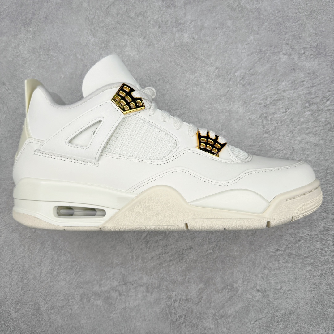 ＃Y3纯原 Air Jordan AJ4 Retro 盐白金属扣 AQ9129-170 市售天花板产物 耗时半年巨作 全套原纸板楦头开发 原厂特供皮料加持 确保原汁原味 完美呈现四代版型 一比一鞋头弧度高度鞋身弧度 数据细节工艺流程均保持原鞋一致 原厂TPU网格鞋带扣 正确内里网布 菱角分明不变形无多余毛边 柔软性质感一致于原鞋 市场唯一原厂鞋扣模具 背面可见隐藏注塑口 原厂织唛标 原厂飞人电绣工艺 尾指中部跳三针 独家绑鞋带手法 印刷中底布 四线拉帮 米色美纹纸贴合固定 进口港宝加持 后跟自然饱满 全鞋荧光划线卡点 追求极致完美 每一双都是工艺品 多重QC质检 超越公司货的品控标准 实实在在的免检产品 尺码：36 36.5 37.5 38 38.5 39 40 40.5 41 42 42.5 43 44 44.5 45 46 47.5 48.5-选品中心