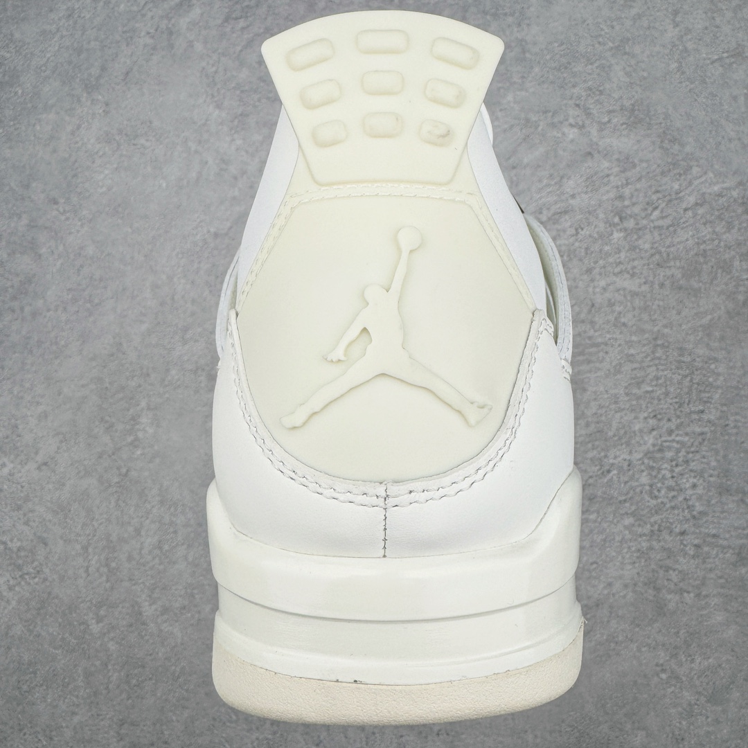 图片[8]-＃Y3纯原 Air Jordan AJ4 Retro 盐白金属扣 AQ9129-170 市售天花板产物 耗时半年巨作 全套原纸板楦头开发 原厂特供皮料加持 确保原汁原味 完美呈现四代版型 一比一鞋头弧度高度鞋身弧度 数据细节工艺流程均保持原鞋一致 原厂TPU网格鞋带扣 正确内里网布 菱角分明不变形无多余毛边 柔软性质感一致于原鞋 市场唯一原厂鞋扣模具 背面可见隐藏注塑口 原厂织唛标 原厂飞人电绣工艺 尾指中部跳三针 独家绑鞋带手法 印刷中底布 四线拉帮 米色美纹纸贴合固定 进口港宝加持 后跟自然饱满 全鞋荧光划线卡点 追求极致完美 每一双都是工艺品 多重QC质检 超越公司货的品控标准 实实在在的免检产品 尺码：36 36.5 37.5 38 38.5 39 40 40.5 41 42 42.5 43 44 44.5 45 46 47.5 48.5-选品中心