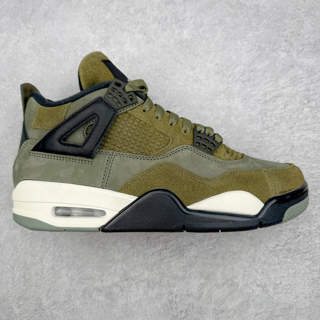 零售💰410 ＃PK纯原 Air Jordan AJ4 Retro \”Olive Canvas\” 军绿色 FB9927-200 耗时半年巨作 全套原纸板楦头开发 原厂特供皮料加持 确保原汁原味 完美呈现四代版型 一比一鞋头弧度高度鞋身弧度 数据细节工艺流程均保持原鞋一致 原厂TPU网格鞋带扣 正确内里网布 菱角分明不变形无多余毛边 柔软性质感一致于原鞋 原厂织唛标 原厂飞人电绣工艺 尾指中部跳三针 独家绑鞋带手法 印刷中底布 四线拉帮 米色美纹纸贴合固定 进口港宝加持 后跟自然饱满 全鞋荧光划线卡点 追求极致完美 每一双都是工艺品 多重QC质检 超越公司货的品控标准 实实在在的免检产品 尺码：36 36.5 37.5 38 38.5 39 40 40.5 41 42 42.5 43 44 44.5 45 46 47.5 编码：by4936010-运动鞋