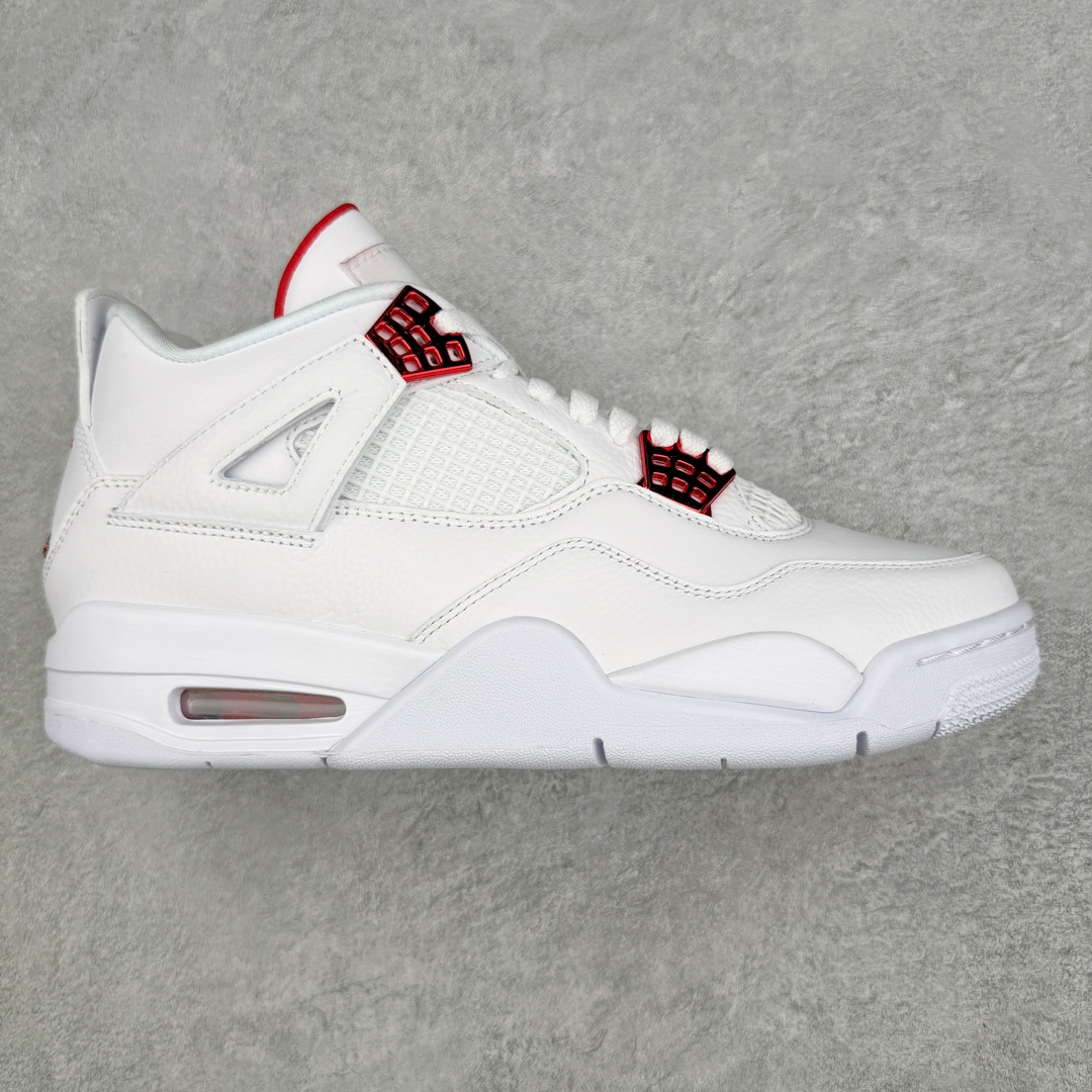 ＃K版纯原 Air Jordan AJ4 Retro 白红 CT8527-112 全新升级改良 原鞋原楦原纸板同源开发 完美呈现乔4的版型 内侧正确双色网格 还原细节 原厂皮料 正确气垫颜色 正确网格工艺 正确拉帮工艺 全鞋原装材料制作 原档案原模具打造 支持全方位与正品对比 尺码：40 40.5 41 42 42.5 43 44 44.5 45 46 47.5-选品中心