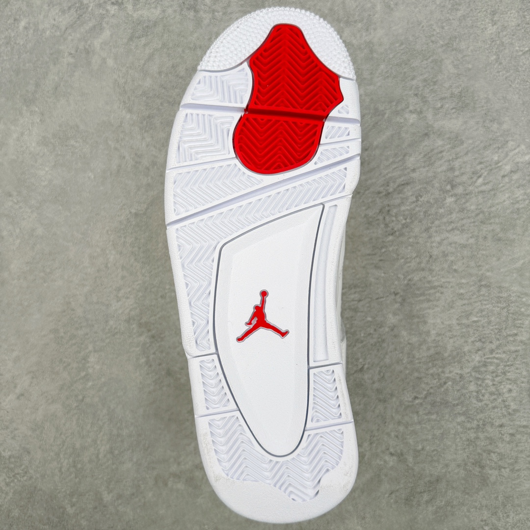 图片[9]-＃K版纯原 Air Jordan AJ4 Retro 白红 CT8527-112 全新升级改良 原鞋原楦原纸板同源开发 完美呈现乔4的版型 内侧正确双色网格 还原细节 原厂皮料 正确气垫颜色 正确网格工艺 正确拉帮工艺 全鞋原装材料制作 原档案原模具打造 支持全方位与正品对比 尺码：40 40.5 41 42 42.5 43 44 44.5 45 46 47.5-选品中心