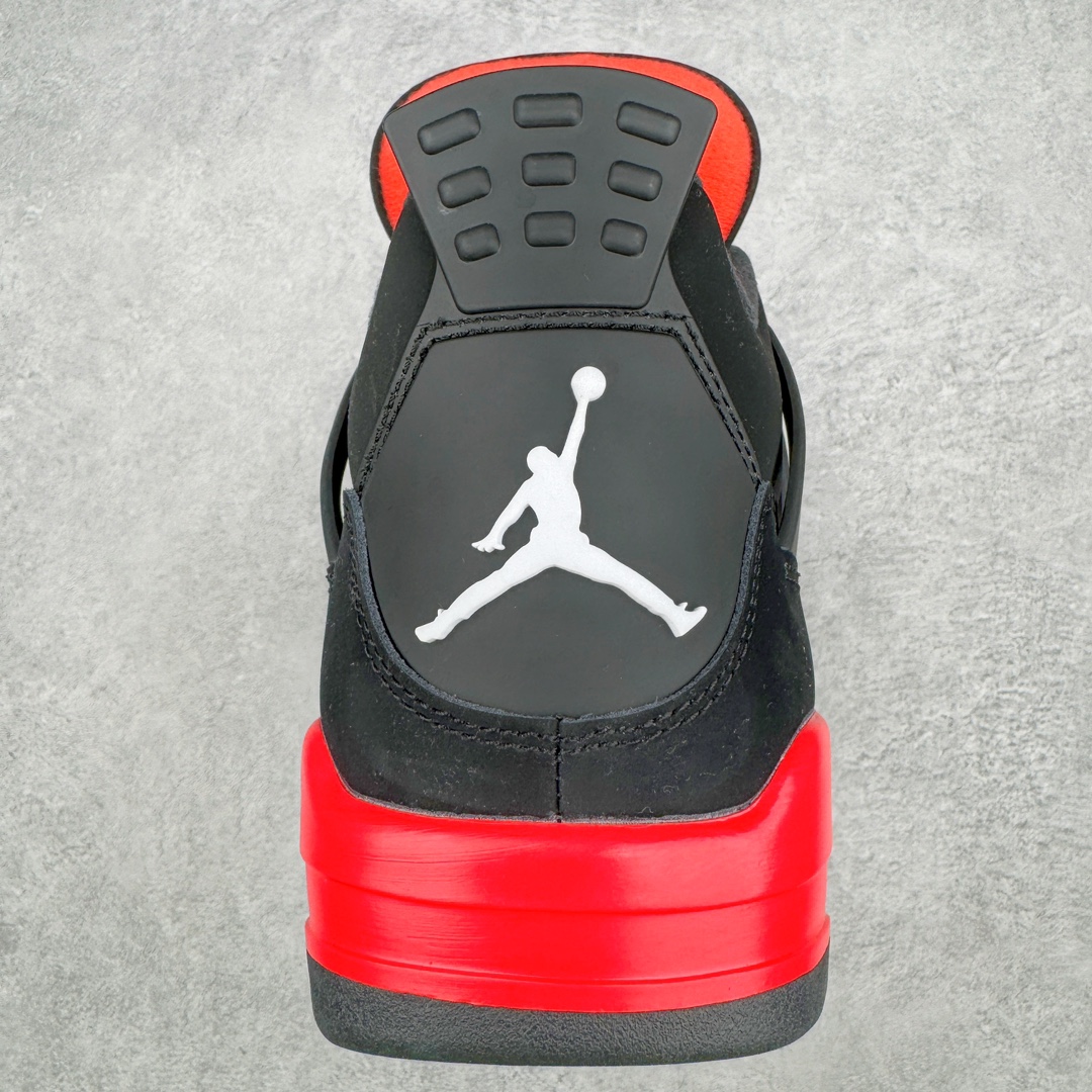 图片[8]-零售💰390 ＃PK纯原 Air Jordan AJ4 Retro \”Red Thunder\” 黑红雷电 CT8527-016 全套原纸板楦头开发 原厂特供皮料加持 确保原汁原味 完美呈现四代版型 一比一鞋头弧度高度鞋身弧度 数据细节工艺流程均保持原鞋一致 原厂TPU网格鞋带扣 正确内里网布 菱角分明不变形无多余毛边 柔软性质感一致于原鞋 原厂织唛标 原厂飞人电绣工艺 尾指中部跳三针 独家绑鞋带手法 印刷中底布 四线拉帮 米色美纹纸贴合固定 进口港宝加持 后跟自然饱满 全鞋荧光划线卡点 追求极致完美 每一双都是工艺品 多重QC质检 超越公司货的品控标准 实实在在的免检产品 尺码：40 40.5 41 42 42.5 43 44 44.5 45 46 47.5 编码：by3936090-运动鞋