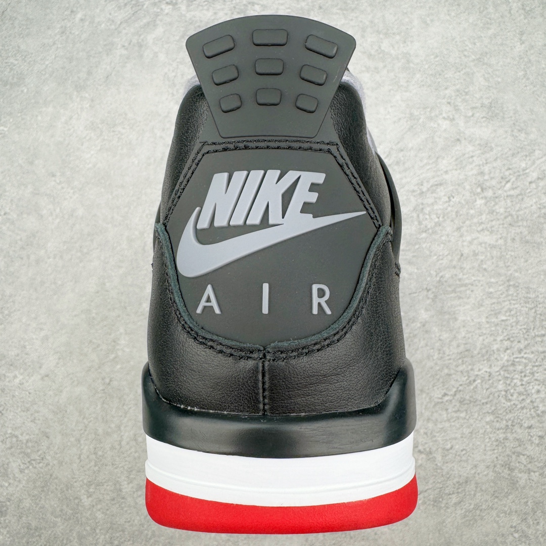 图片[8]-零售💰410 ＃PK纯原 Air Jordan AJ4 \”Bred Reimagined\” 黑红2024 FV5029-006 耗时半年巨作 全套原纸板楦头开发 原厂特供皮料加持 确保原汁原味 完美呈现四代版型 一比一鞋头弧度高度鞋身弧度 数据细节工艺流程均保持原鞋一致 原厂TPU网格鞋带扣 正确内里网布 菱角分明不变形无多余毛边 柔软性质感一致于原鞋 原厂织唛标 原厂飞人电绣工艺 尾指中部跳三针 独家绑鞋带手法 印刷中底布 四线拉帮 米色美纹纸贴合固定 进口港宝加持 后跟自然饱满 全鞋荧光划线卡点 追求极致完美 每一双都是工艺品 多重QC质检 超越公司货的品控标准 实实在在的免检产品 尺码：40 40.5 41 42 42.5 43 44 44.5 45 46 47.5 编码：by4936010-运动鞋