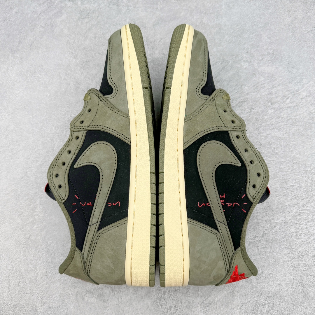 图片[5]-💰210 ＃KZ神版莞产 Travis Scott x Air Jordan AJ1 Low OG SP TS联名军绿倒钩7.0低帮 DM7866-002 全系列配色 外贸特供批次 新配色不断更新开发 市场中端王者 全套原纸板楦头开发 确保原汁原味 完美呈现一代版型 一比一鞋头弧度高度鞋身弧度 此版本只针对中端市场 细节品控鞋型随意秒杀市面同价位 鞋型完美 不臃肿别扭 头层皮料加持 用料绝不含糊 进口玻璃冲刀皮料裁剪零毛边 电脑针车工艺 超高鞋面清洁度 最高QC检验标准 控制溢胶瑕疵 原盒原配 飞翼3D高频深度立体 工艺方面大到整体鞋型 漏斗收腰 底线拉帮 LOGO立体程度 小到针眼排布 载片对称 冲孔效果 鞋标规范 鞋垫背胶等等 无一不是口碑收割 每双都是一个回头客 SIZE：36 36.5 37.5 38 38.5 39 40 40.5 41 42 42.5 43 44 44.5 45 46 47.5 编码：by2936080-运动鞋