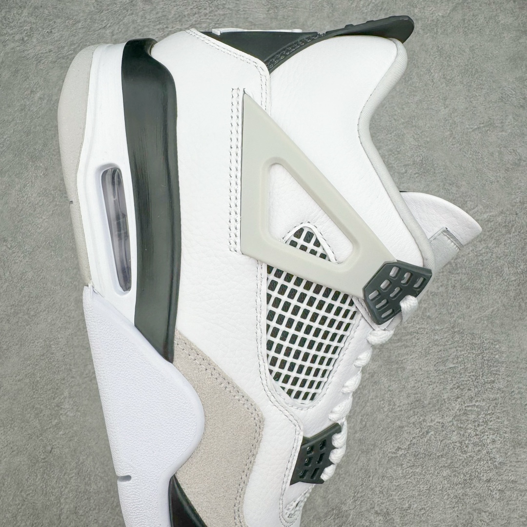 图片[6]-＃K版纯原 Air Jordan AJ4 \\\”Military Black\\\” 小白水泥 DH6927-111 全新升级改良 原鞋原楦原纸板同源开发 完美呈现乔4的版型 内侧正确双色网格 还原细节 原厂皮料 正确气垫颜色 正确网格工艺 正确拉帮工艺 全鞋原装材料制作 原档案原模具打造 支持全方位与正品对比 尺码：36 36.5 37.5 38 38.5 39 40 40.5 41 42 42.5 43 44 44.5 45 46 47.5-选品中心