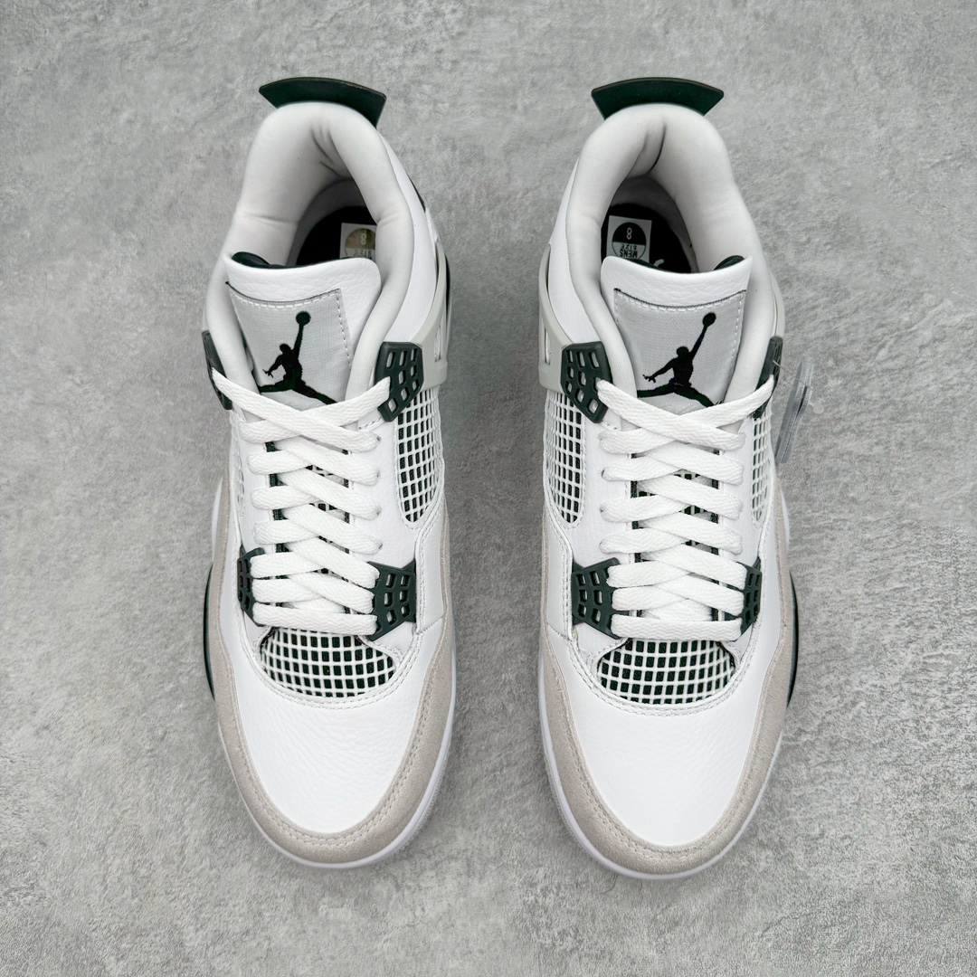 图片[2]-＃K版纯原 Air Jordan AJ4 \\\”Military Black\\\” 小白水泥 DH6927-111 全新升级改良 原鞋原楦原纸板同源开发 完美呈现乔4的版型 内侧正确双色网格 还原细节 原厂皮料 正确气垫颜色 正确网格工艺 正确拉帮工艺 全鞋原装材料制作 原档案原模具打造 支持全方位与正品对比 尺码：36 36.5 37.5 38 38.5 39 40 40.5 41 42 42.5 43 44 44.5 45 46 47.5-选品中心