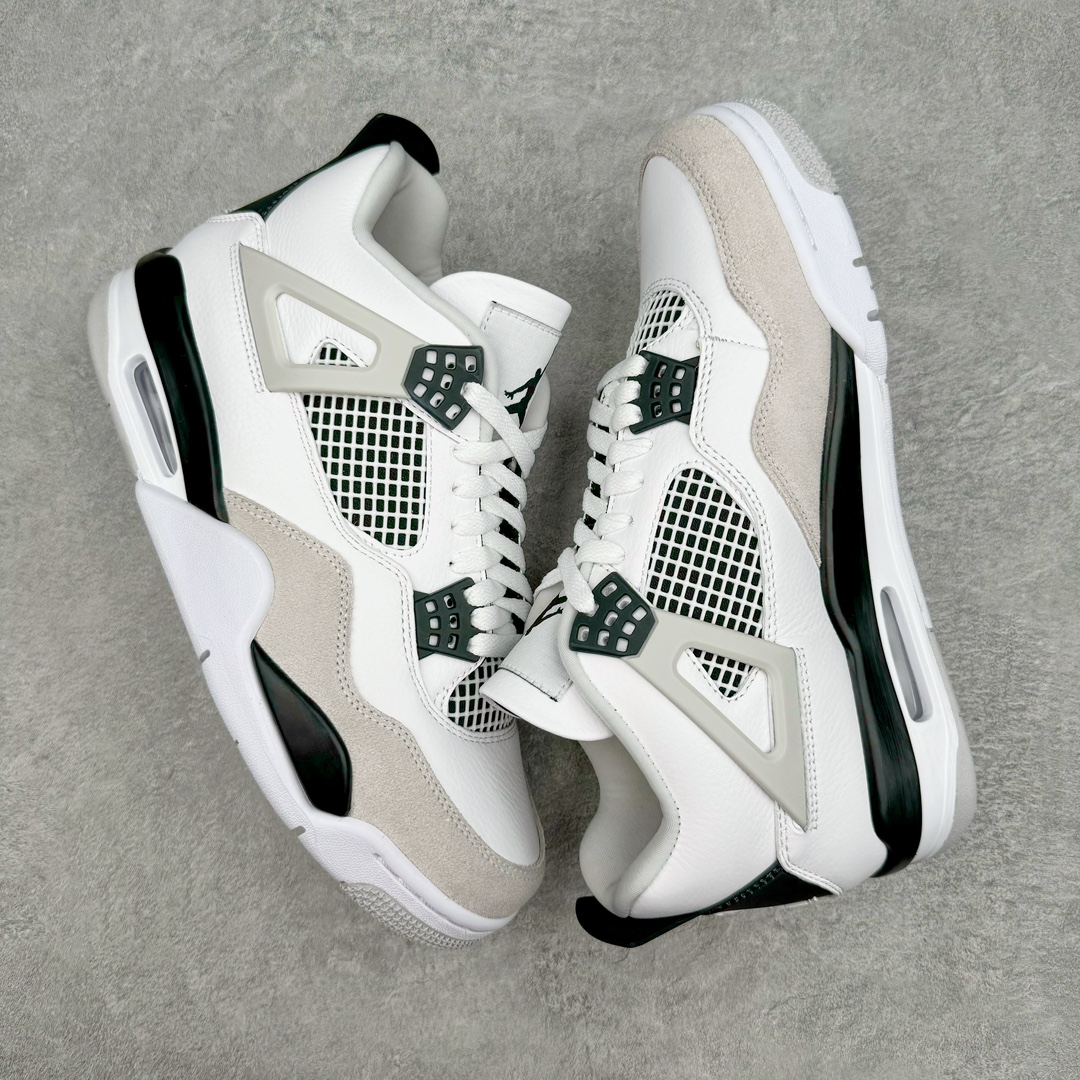 图片[3]-＃K版纯原 Air Jordan AJ4 \\\”Military Black\\\” 小白水泥 DH6927-111 全新升级改良 原鞋原楦原纸板同源开发 完美呈现乔4的版型 内侧正确双色网格 还原细节 原厂皮料 正确气垫颜色 正确网格工艺 正确拉帮工艺 全鞋原装材料制作 原档案原模具打造 支持全方位与正品对比 尺码：36 36.5 37.5 38 38.5 39 40 40.5 41 42 42.5 43 44 44.5 45 46 47.5-选品中心