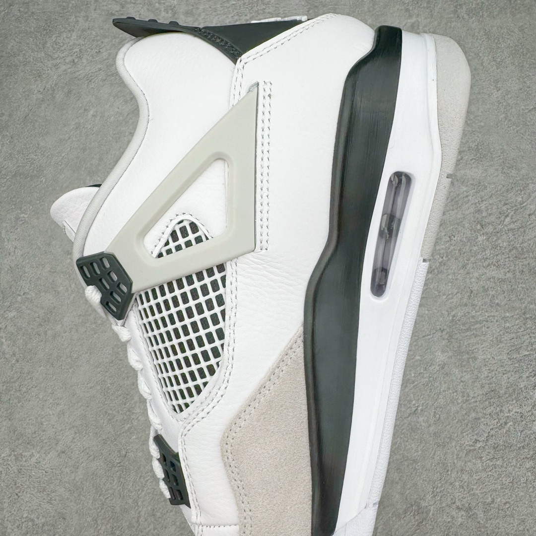 图片[7]-＃K版纯原 Air Jordan AJ4 \\\”Military Black\\\” 小白水泥 DH6927-111 全新升级改良 原鞋原楦原纸板同源开发 完美呈现乔4的版型 内侧正确双色网格 还原细节 原厂皮料 正确气垫颜色 正确网格工艺 正确拉帮工艺 全鞋原装材料制作 原档案原模具打造 支持全方位与正品对比 尺码：36 36.5 37.5 38 38.5 39 40 40.5 41 42 42.5 43 44 44.5 45 46 47.5-选品中心