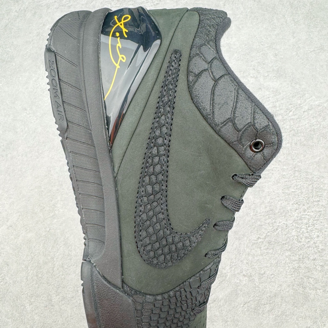 图片[6]-＃S2纯原 NK Zoom Kobe 4 \\\”Black Mamba\\\” 科比四代 黑曼巴 FQ3544-001 Zoom Turbo气垫➕后掌EVA缓震 实战配置直接拉满 原楦纸板开发 鞋身流线型、后跟塑形 区分土肥圆 原档数据3D打印 鞋面细节匹配原版 全身鞋材卡料色独家定制 唯一正确喷漆 SWOOSH NK专利Flyknit飞线科技 给予鞋身足够抗扭矩力 真实底模最大48.5 实战利器 专供海外市场 尺码：40 40.5 41 42 42.5 43 44 44.5 45 46 47.5 48.5 （脚宽、脚胖 建议买大半码）-选品中心