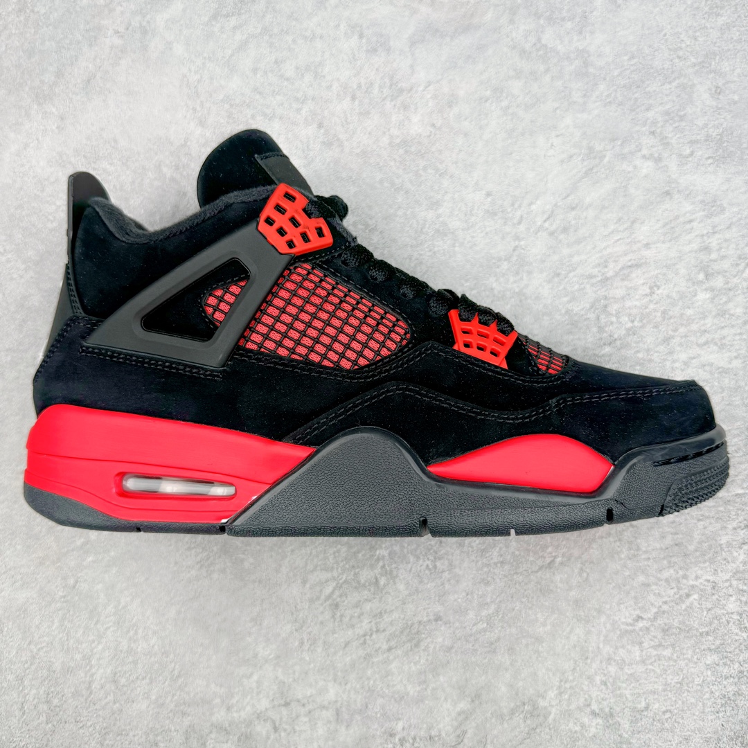 特价💰199 ＃S版纯原 Air Jordan AJ4 Retro "Red Thunder" 黑红雷电 CT8527-016 套现专场 原装头层加持 中端市场乱杀 原鞋原楦原纸板同源开发 完美呈现乔4的版型 内侧正确双色网格 还原细节 原厂皮料 正确气垫颜色 正确网格工艺 正确拉帮工艺 全鞋原装材料制作 原档案原模具打造 支持全方位与正品对比 尺码：36 36.5 37.5 38 38.5 39 40 40.5 41 42 42.5 43 44 44.5 45 46 47.5 编码：by3936040