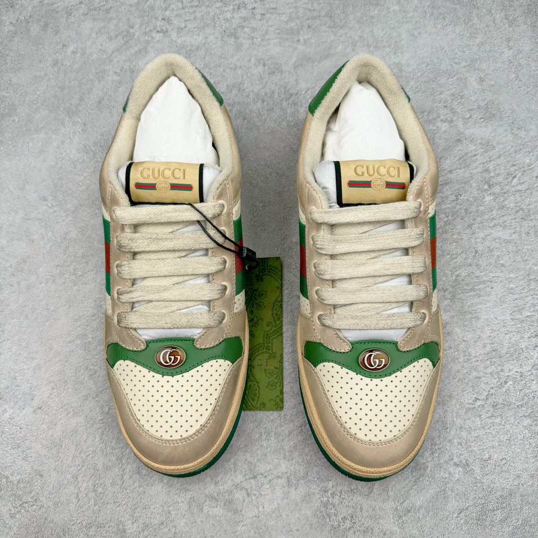 280 Gucci Distressed Screener sneaker 古驰小脏鞋系列经典原型复古百搭做旧老爹板鞋