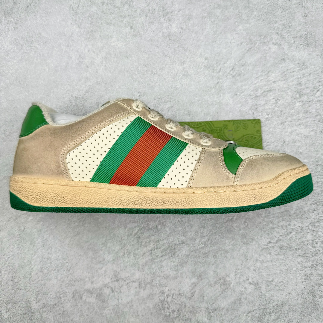 280 Gucci Distressed Screener sneaker 古驰小脏鞋系列经典原型复古百搭做旧老爹板鞋