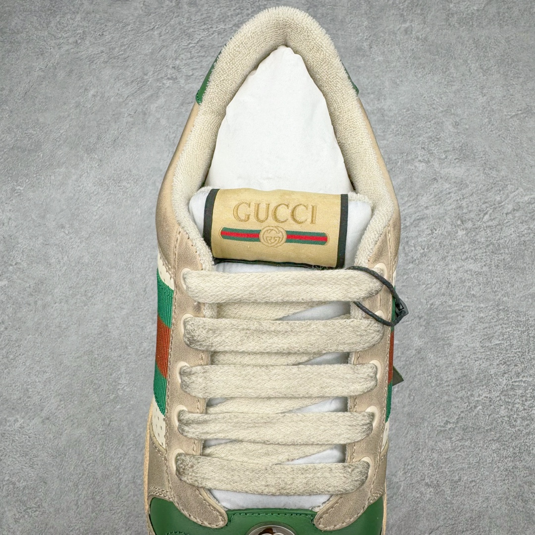 280 Gucci Distressed Screener sneaker 古驰小脏鞋系列经典原型复古百搭做旧老爹板鞋