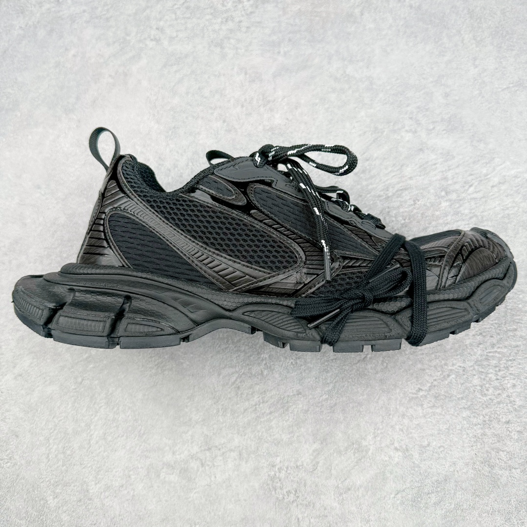 图片[3]-＃XA BALENCIAGA 3XL Sneakers 巴黎世家十代网布系带低帮走秀复古老爹鞋 全套原纸板楦头开发 最原汁原味的灵魂版型 全鞋荧光划线卡点 胶水把控整洁度追求极致完美 每一双都是工艺品 多重QC质检 超越公司货的品控标准 实实在在的免检产品 原盒原配 正确字体电绣 粗细、位置、大小正确 侧边TPU 透气孔匹配意产原版 正确分离大底 TPU软底 原版一致大底LOGO 立体感十足 原厂皮料水洗做旧 采购原厂网纱 不含皮革 网布材料和聚氨酯 磨损效果 鞋头边缘和后帮 Balenciaga 徽标 鞋面和后跟凸印尺码 鞋舌 3XL 橡胶品牌标识和反光细节 鞋帮拉袢和鞋舌拉祥 配反光细节 备用鞋带在鞋履前侧 可在穿着前取下 便于不同造型搭配 正常尺码 尺码：35 36 37 38 39 40 41 42 43 44 45 46-选品中心