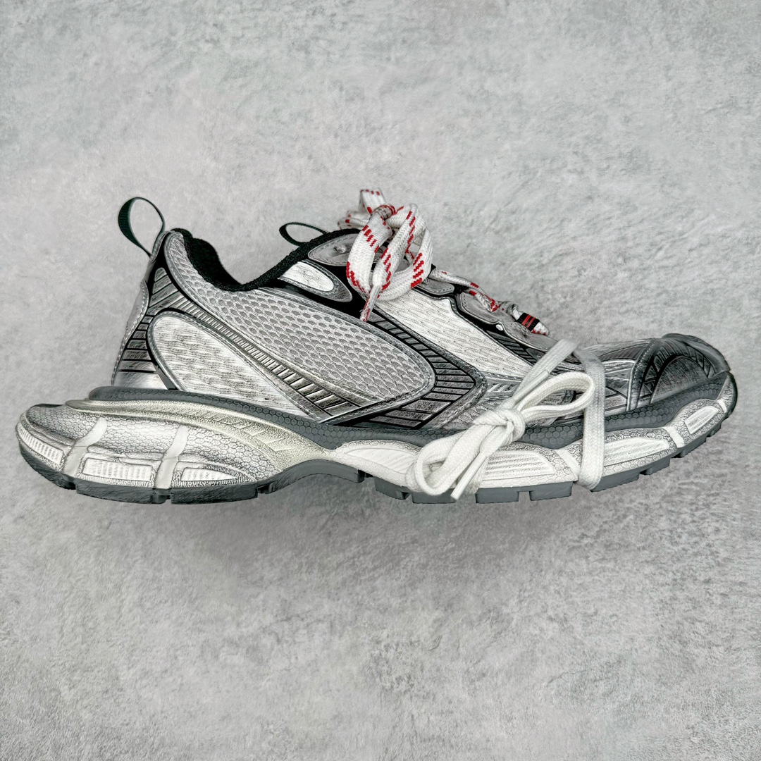 图片[2]-＃XA BALENCIAGA 3XL Sneakers 巴黎世家十代网布系带低帮走秀复古老爹鞋 全套原纸板楦头开发 最原汁原味的灵魂版型 全鞋荧光划线卡点 胶水把控整洁度追求极致完美 每一双都是工艺品 多重QC质检 超越公司货的品控标准 实实在在的免检产品 原盒原配 正确字体电绣 粗细、位置、大小正确 侧边TPU 透气孔匹配意产原版 正确分离大底 TPU软底 原版一致大底LOGO 立体感十足 原厂皮料水洗做旧 采购原厂网纱 不含皮革 网布材料和聚氨酯 磨损效果 鞋头边缘和后帮 Balenciaga 徽标 鞋面和后跟凸印尺码 鞋舌 3XL 橡胶品牌标识和反光细节 鞋帮拉袢和鞋舌拉祥 配反光细节 备用鞋带在鞋履前侧 可在穿着前取下 便于不同造型搭配 正常尺码 尺码：35 36 37 38 39 40 41 42 43 44 45 46-选品中心