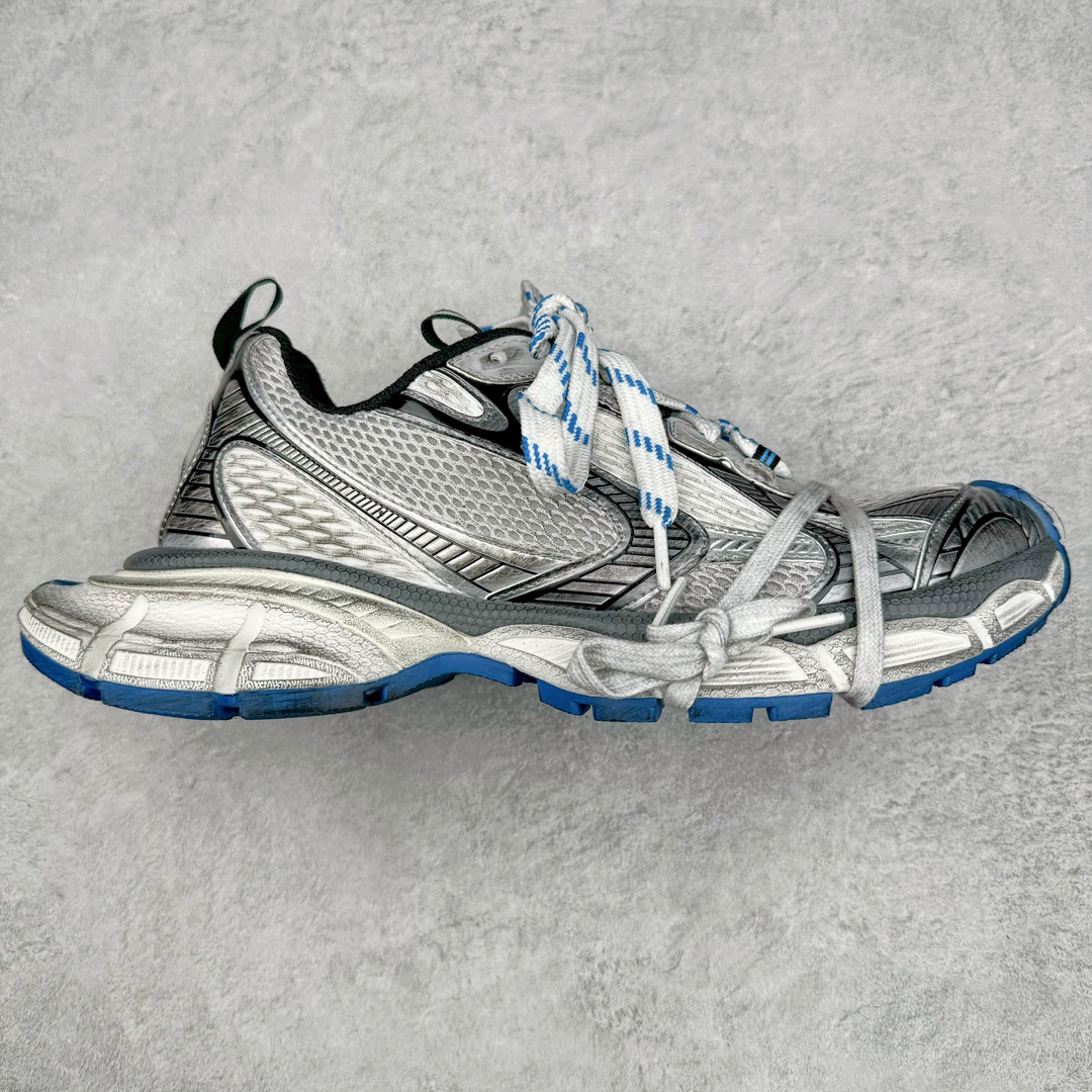 图片[2]-＃XA BALENCIAGA 3XL Sneakers 巴黎世家十代网布系带低帮走秀复古老爹鞋 全套原纸板楦头开发 最原汁原味的灵魂版型 全鞋荧光划线卡点 胶水把控整洁度追求极致完美 每一双都是工艺品 多重QC质检 超越公司货的品控标准 实实在在的免检产品 原盒原配 正确字体电绣 粗细、位置、大小正确 侧边TPU 透气孔匹配意产原版 正确分离大底 TPU软底 原版一致大底LOGO 立体感十足 原厂皮料水洗做旧 采购原厂网纱 不含皮革 网布材料和聚氨酯 磨损效果 鞋头边缘和后帮 Balenciaga 徽标 鞋面和后跟凸印尺码 鞋舌 3XL 橡胶品牌标识和反光细节 鞋帮拉袢和鞋舌拉祥 配反光细节 备用鞋带在鞋履前侧 可在穿着前取下 便于不同造型搭配 正常尺码 尺码：35 36 37 38 39 40 41 42 43 44 45 46-选品中心