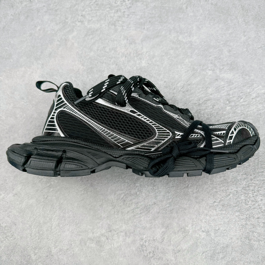 图片[4]-＃XA BALENCIAGA 3XL Sneakers 巴黎世家十代网布系带低帮走秀复古老爹鞋 全套原纸板楦头开发 最原汁原味的灵魂版型 全鞋荧光划线卡点 胶水把控整洁度追求极致完美 每一双都是工艺品 多重QC质检 超越公司货的品控标准 实实在在的免检产品 原盒原配 正确字体电绣 粗细、位置、大小正确 侧边TPU 透气孔匹配意产原版 正确分离大底 TPU软底 原版一致大底LOGO 立体感十足 原厂皮料水洗做旧 采购原厂网纱 不含皮革 网布材料和聚氨酯 磨损效果 鞋头边缘和后帮 Balenciaga 徽标 鞋面和后跟凸印尺码 鞋舌 3XL 橡胶品牌标识和反光细节 鞋帮拉袢和鞋舌拉祥 配反光细节 备用鞋带在鞋履前侧 可在穿着前取下 便于不同造型搭配 正常尺码 尺码：35 36 37 38 39 40 41 42 43 44 45 46-选品中心