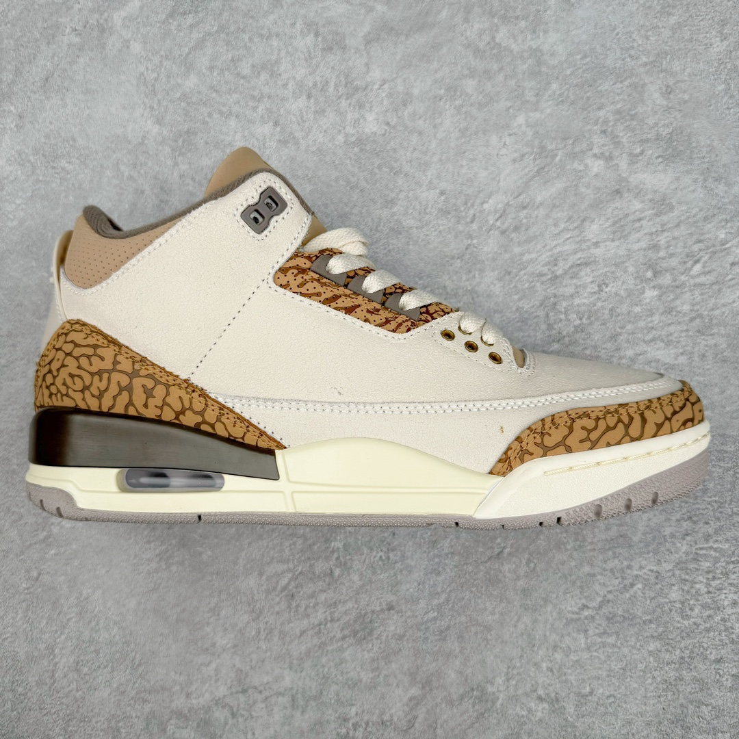 💰130 ＃PB版 福利特价‼Air Jordan AJ3 Retro \”Palomino\” 摩卡 CT8532-102 市场中端王者 全套原纸板楦头开发 原厂大底磨具加持立体防滑纹理 原装可视Air Sole气垫 原汁原味最完美的三代版型 唯一正确鞋头趴度弧度高度鞋身腰线 此版本只针对中端市场 皮料材质有所更替 其他数据细节工艺流程均保持一致 绝不口嗨 细节品控鞋型随意秒杀市面3XX 4XX 原厂TPU后跟饰片 正确内里反口里网布 皮料菱角分明不变形无多余毛边 正确手工大底描漆拉丝 市场唯一原厂鞋扣模具 原厂织唛标 原厂飞人电绣工艺 尾指中部跳三针 独家绑鞋带手法 印刷中底布 四线拉帮 米色美纹纸贴合固定 进口港宝加持 后跟自然饱满 全鞋荧光划线卡点 追求极致完美 每一双都是工艺品 多重QC质检 超越公司货的品控标准 实实在在的免检产品 尺码：40 40.5 41 42 42.5 43 44 44.5 45 45.5 46 47.5 编码：by2936000-运动鞋